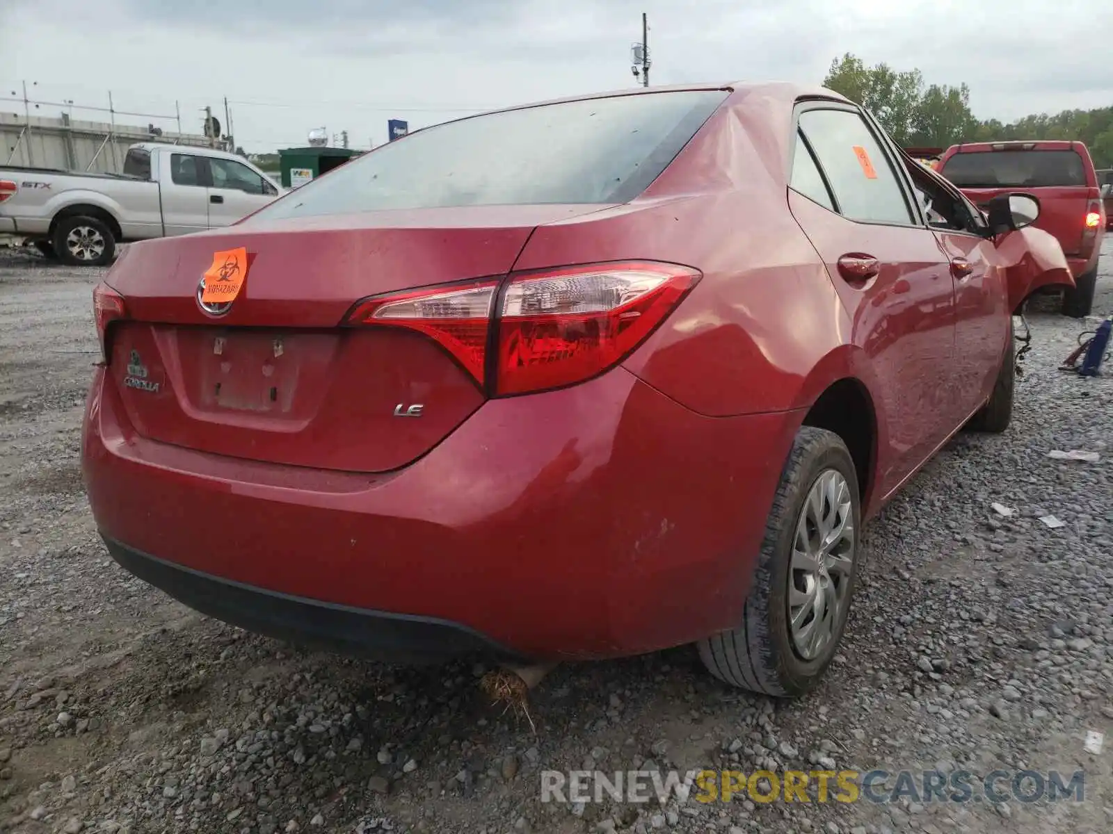 4 Photograph of a damaged car 2T1BURHE0KC201231 TOYOTA COROLLA 2019