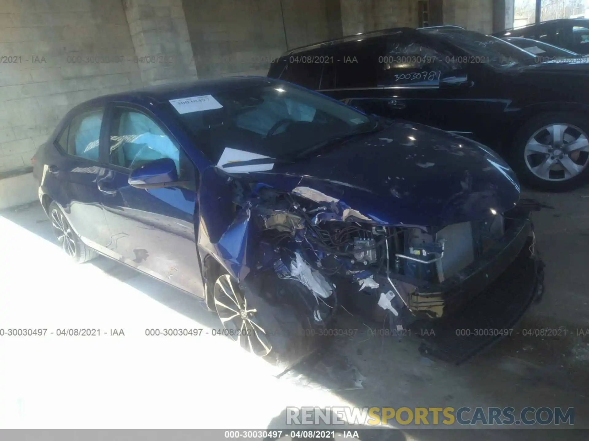 1 Photograph of a damaged car 2T1BURHE0KC201259 TOYOTA COROLLA 2019