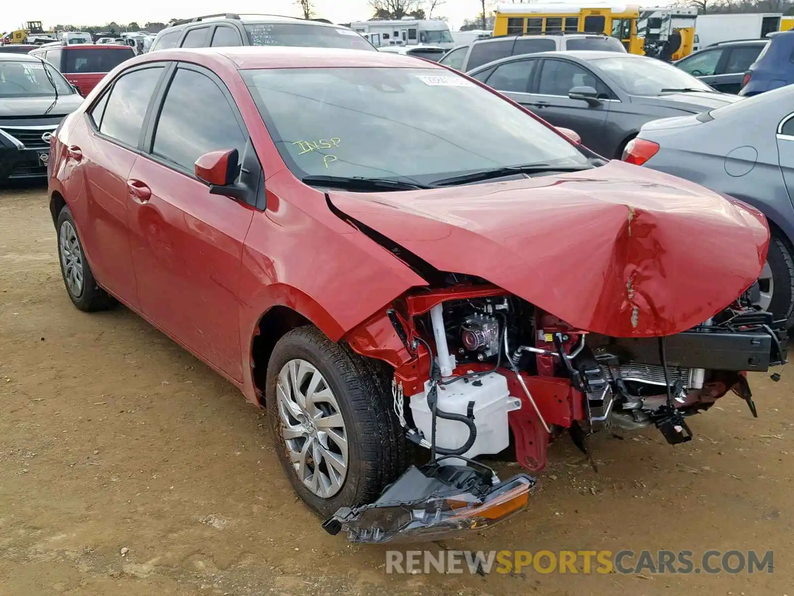 1 Photograph of a damaged car 2T1BURHE0KC201987 TOYOTA COROLLA 2019