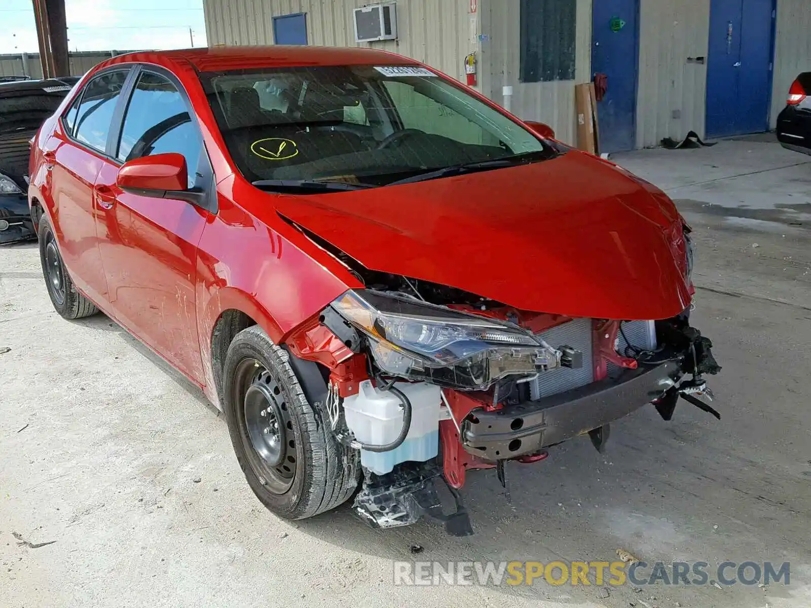 1 Photograph of a damaged car 2T1BURHE0KC202864 TOYOTA COROLLA 2019