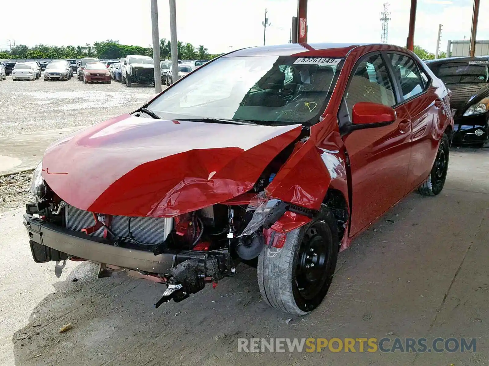 2 Photograph of a damaged car 2T1BURHE0KC202864 TOYOTA COROLLA 2019