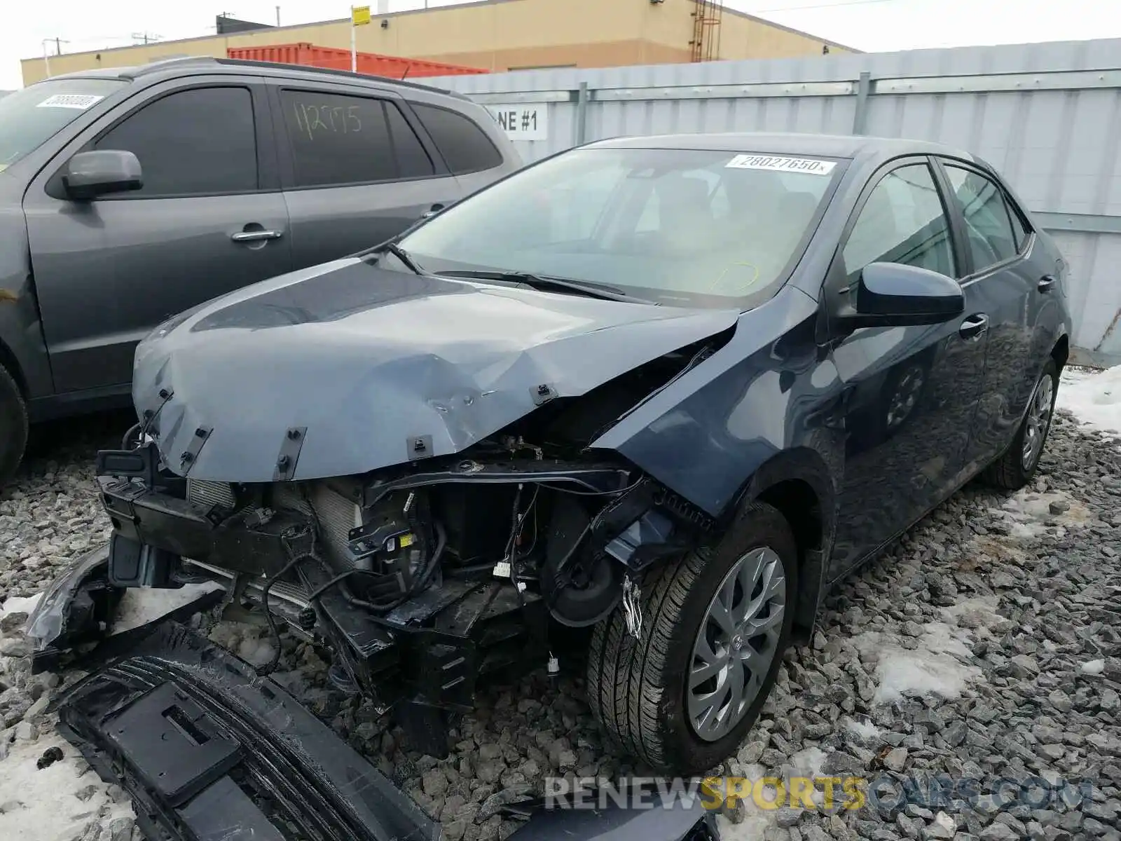 2 Photograph of a damaged car 2T1BURHE0KC202895 TOYOTA COROLLA 2019