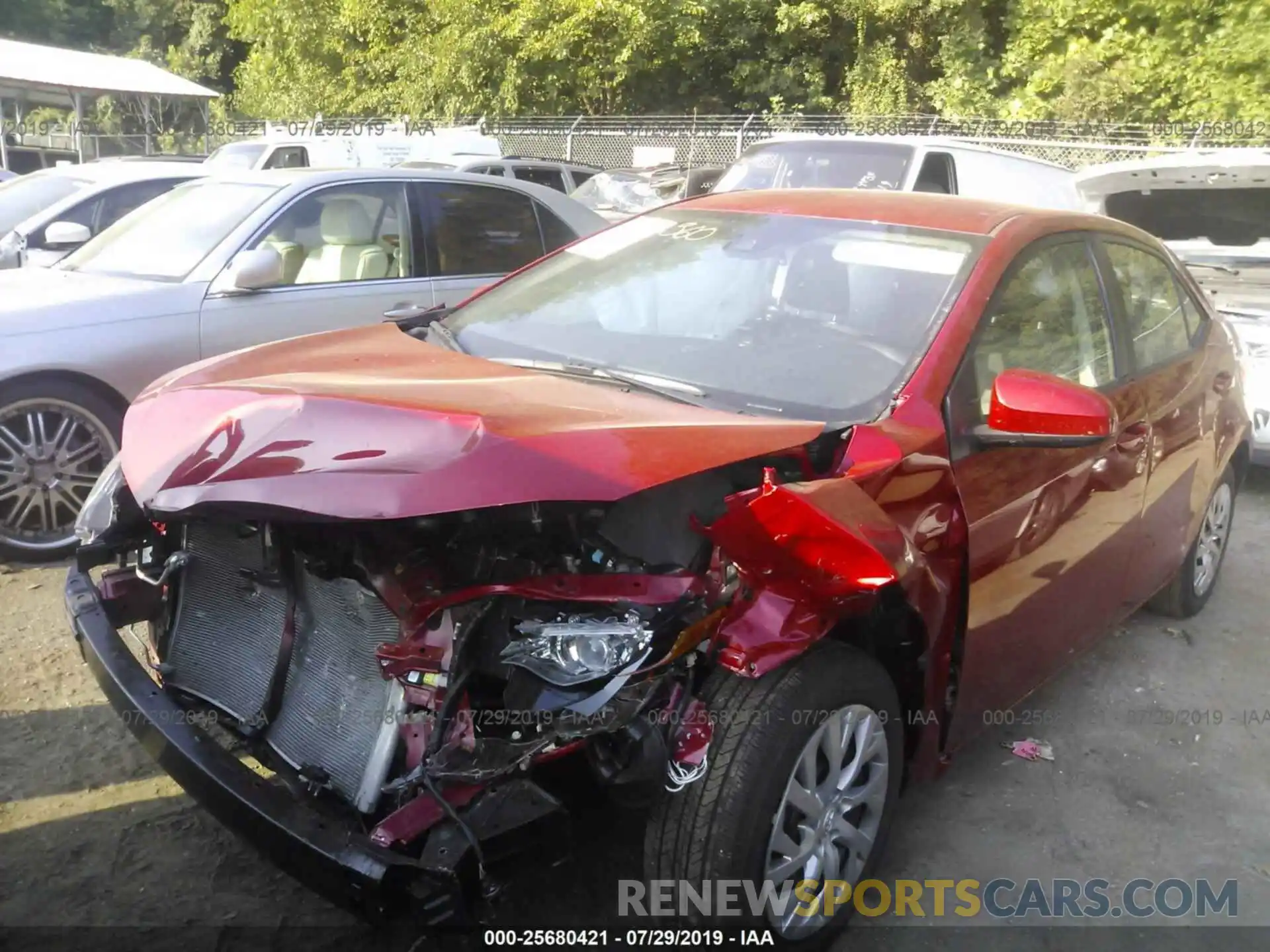 2 Photograph of a damaged car 2T1BURHE0KC203156 TOYOTA COROLLA 2019