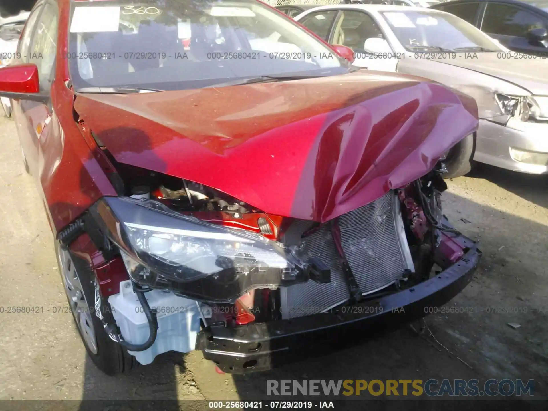 6 Photograph of a damaged car 2T1BURHE0KC203156 TOYOTA COROLLA 2019