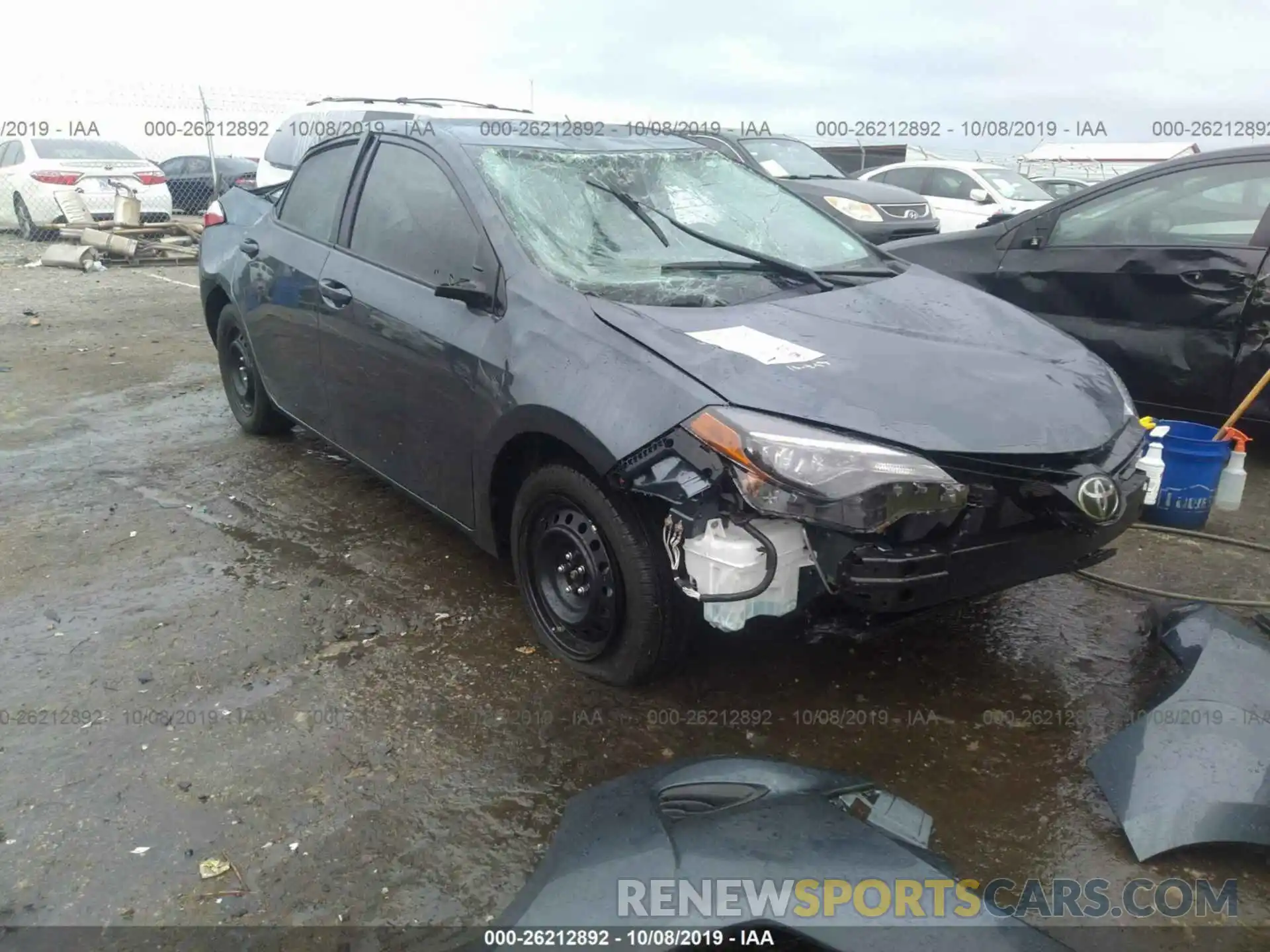 1 Photograph of a damaged car 2T1BURHE0KC204260 TOYOTA COROLLA 2019