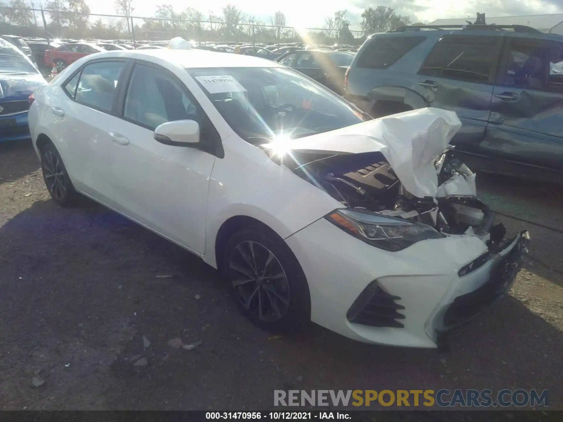 1 Photograph of a damaged car 2T1BURHE0KC204940 TOYOTA COROLLA 2019