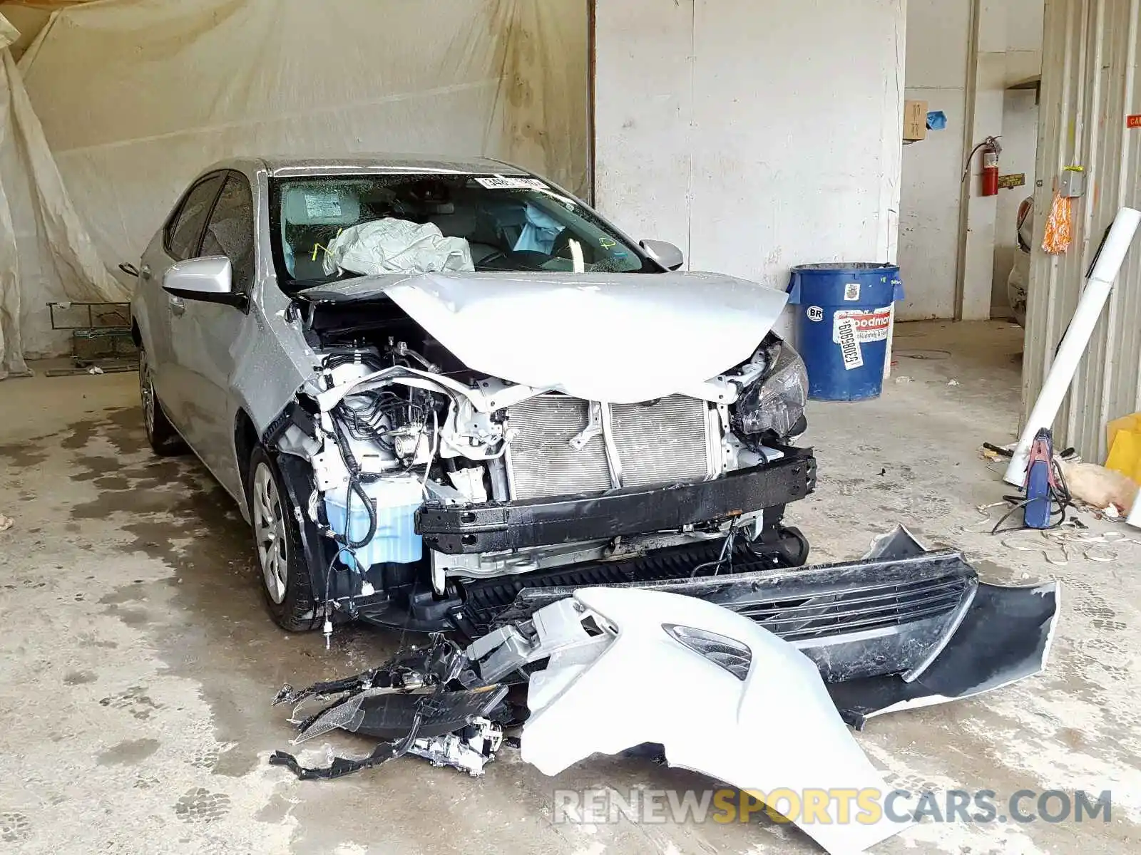 1 Photograph of a damaged car 2T1BURHE0KC205425 TOYOTA COROLLA 2019