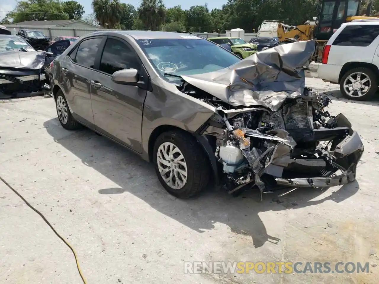 1 Photograph of a damaged car 2T1BURHE0KC205540 TOYOTA COROLLA 2019