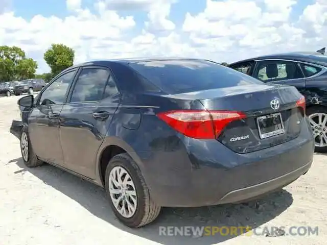 3 Photograph of a damaged car 2T1BURHE0KC206252 TOYOTA COROLLA 2019