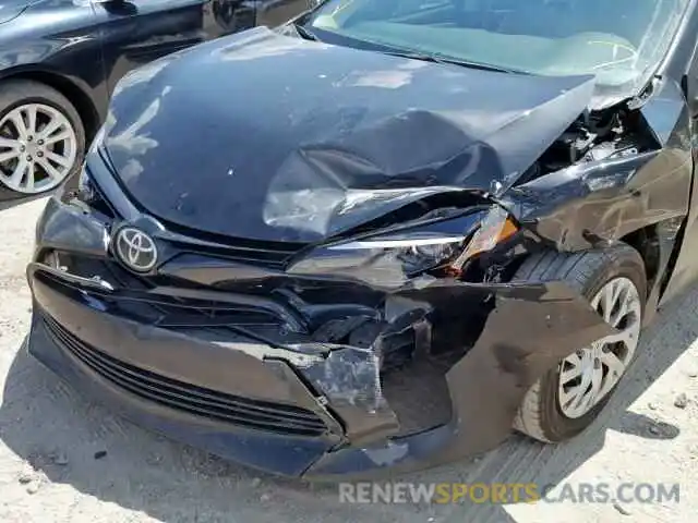 9 Photograph of a damaged car 2T1BURHE0KC206252 TOYOTA COROLLA 2019