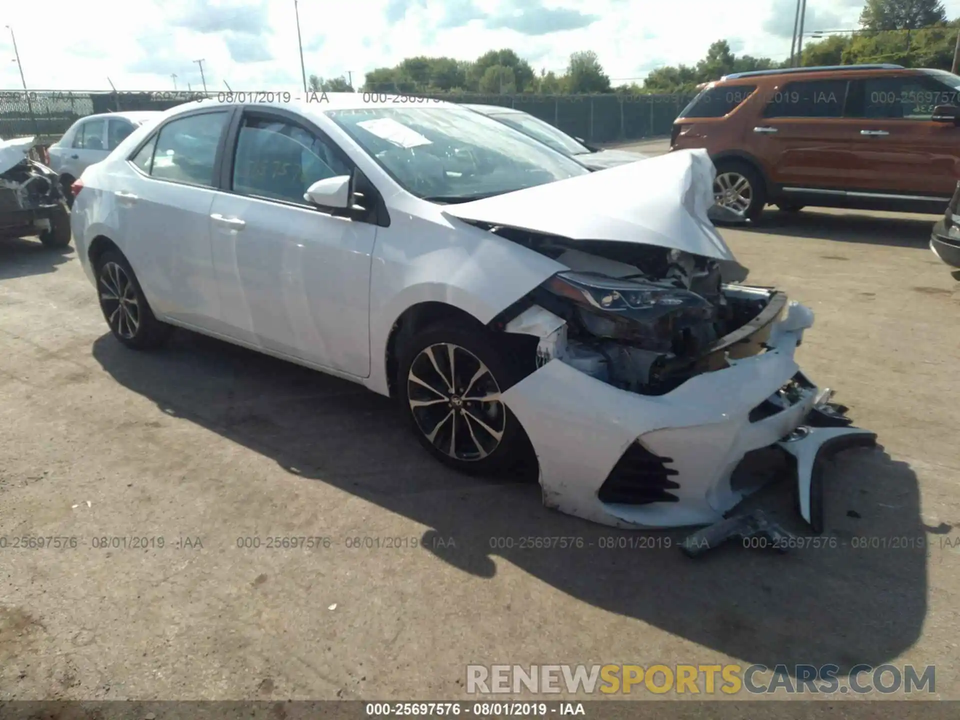 1 Photograph of a damaged car 2T1BURHE0KC206378 TOYOTA COROLLA 2019