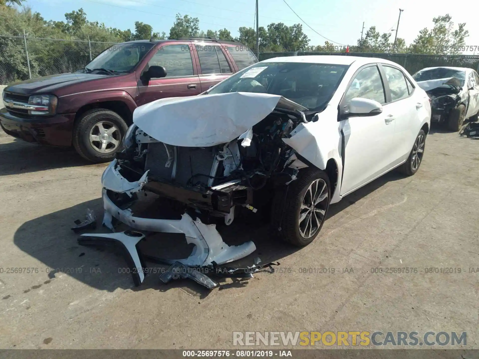 2 Photograph of a damaged car 2T1BURHE0KC206378 TOYOTA COROLLA 2019