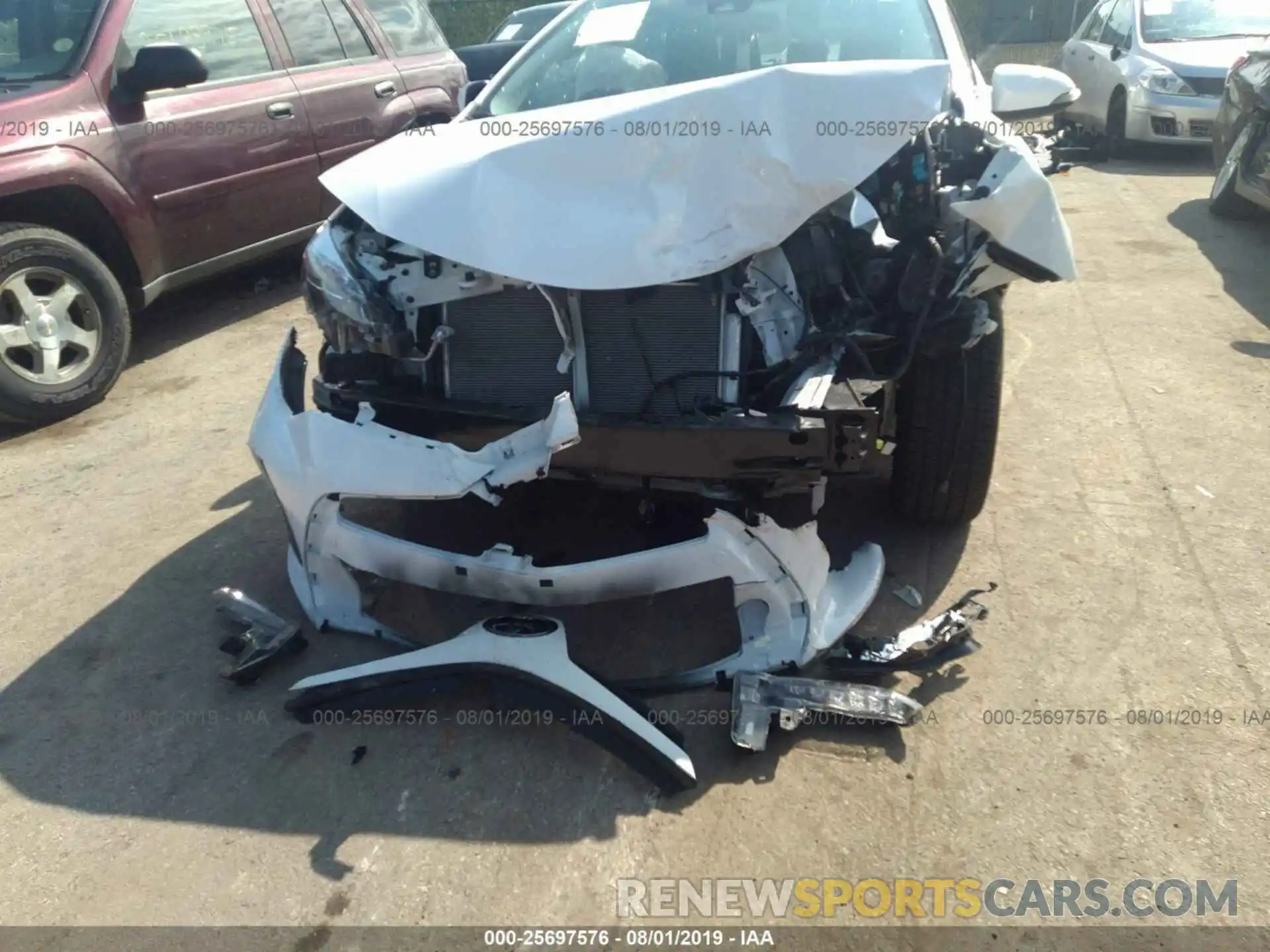 6 Photograph of a damaged car 2T1BURHE0KC206378 TOYOTA COROLLA 2019