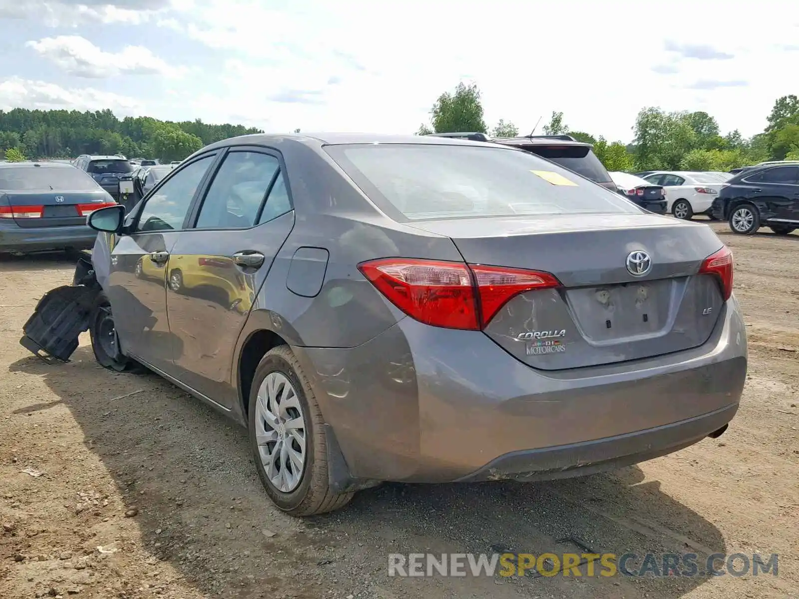 3 Photograph of a damaged car 2T1BURHE0KC206543 TOYOTA COROLLA 2019