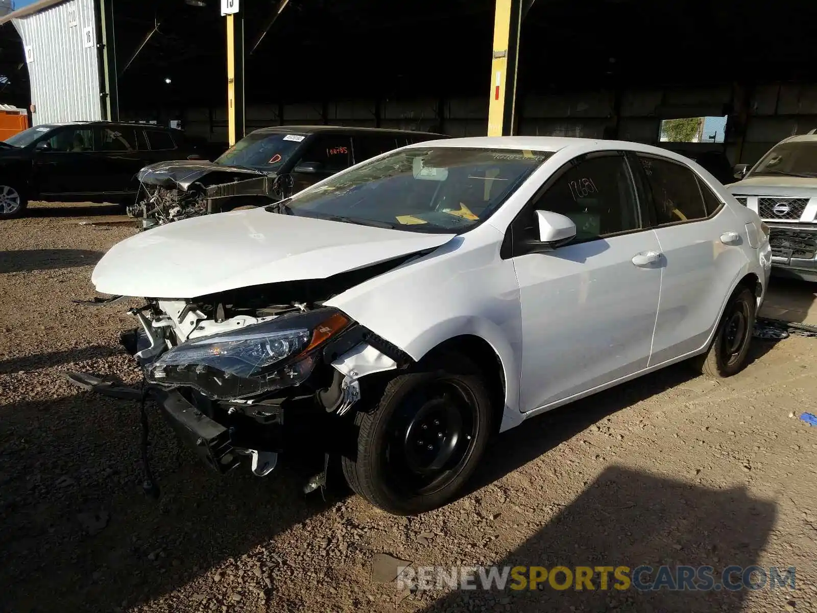 2 Photograph of a damaged car 2T1BURHE0KC206560 TOYOTA COROLLA 2019