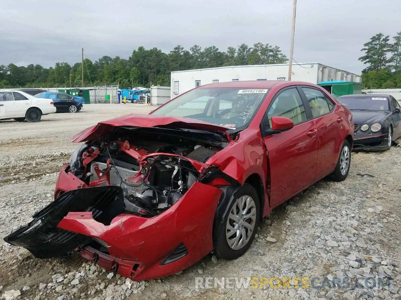 2 Photograph of a damaged car 2T1BURHE0KC206915 TOYOTA COROLLA 2019