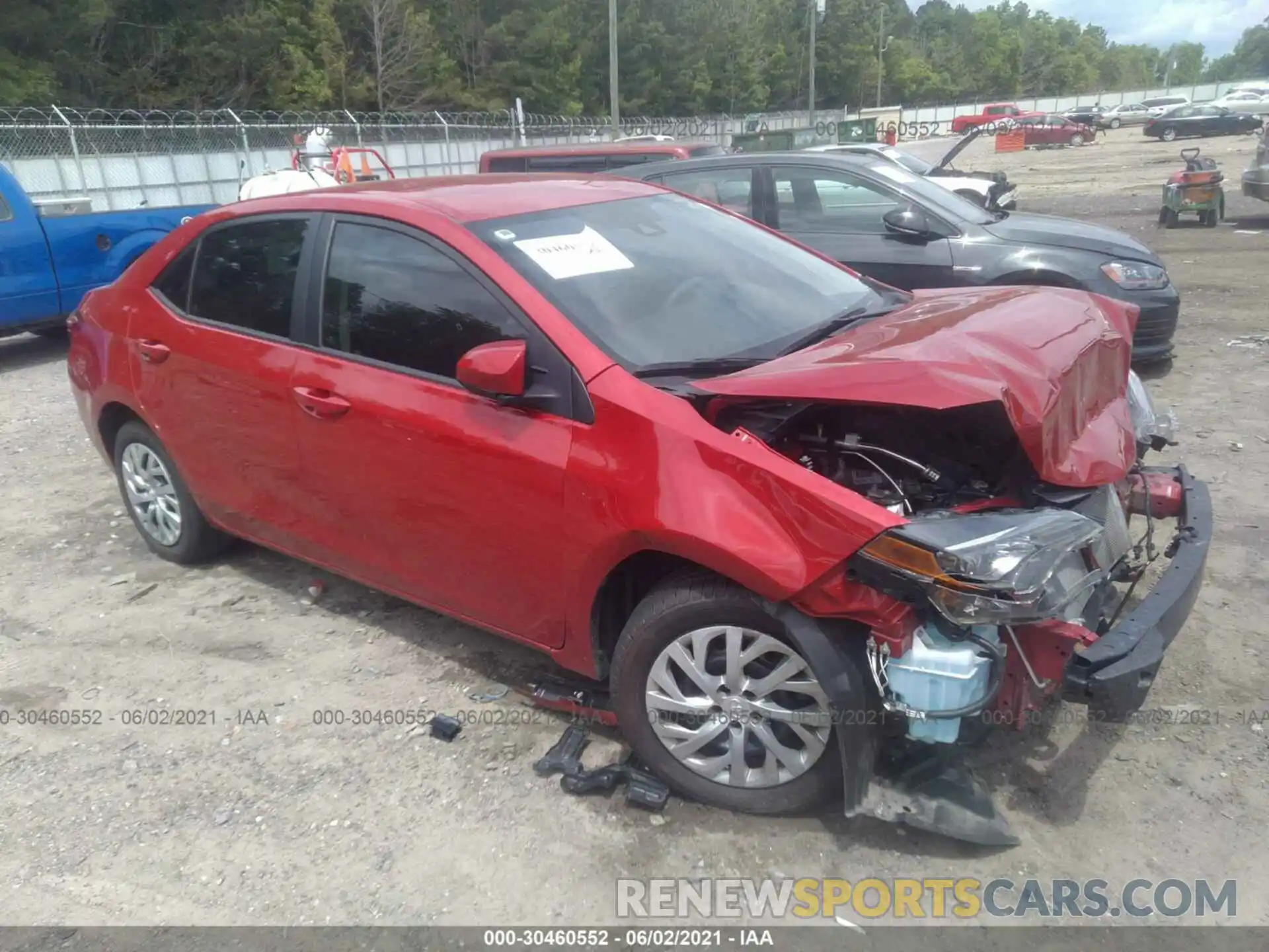 1 Photograph of a damaged car 2T1BURHE0KC207191 TOYOTA COROLLA 2019