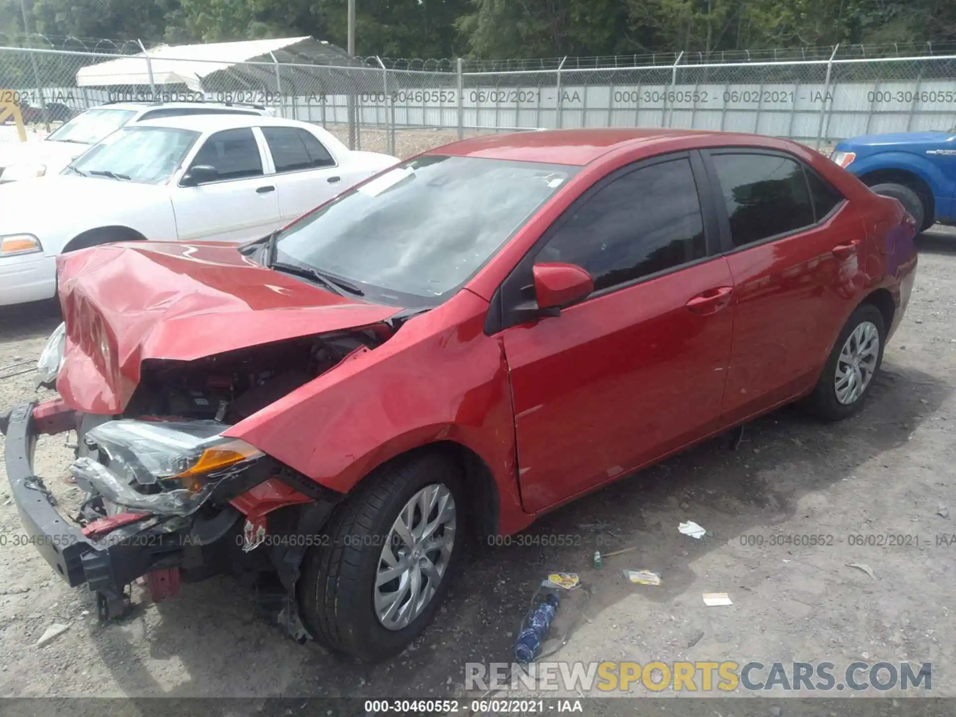 2 Photograph of a damaged car 2T1BURHE0KC207191 TOYOTA COROLLA 2019