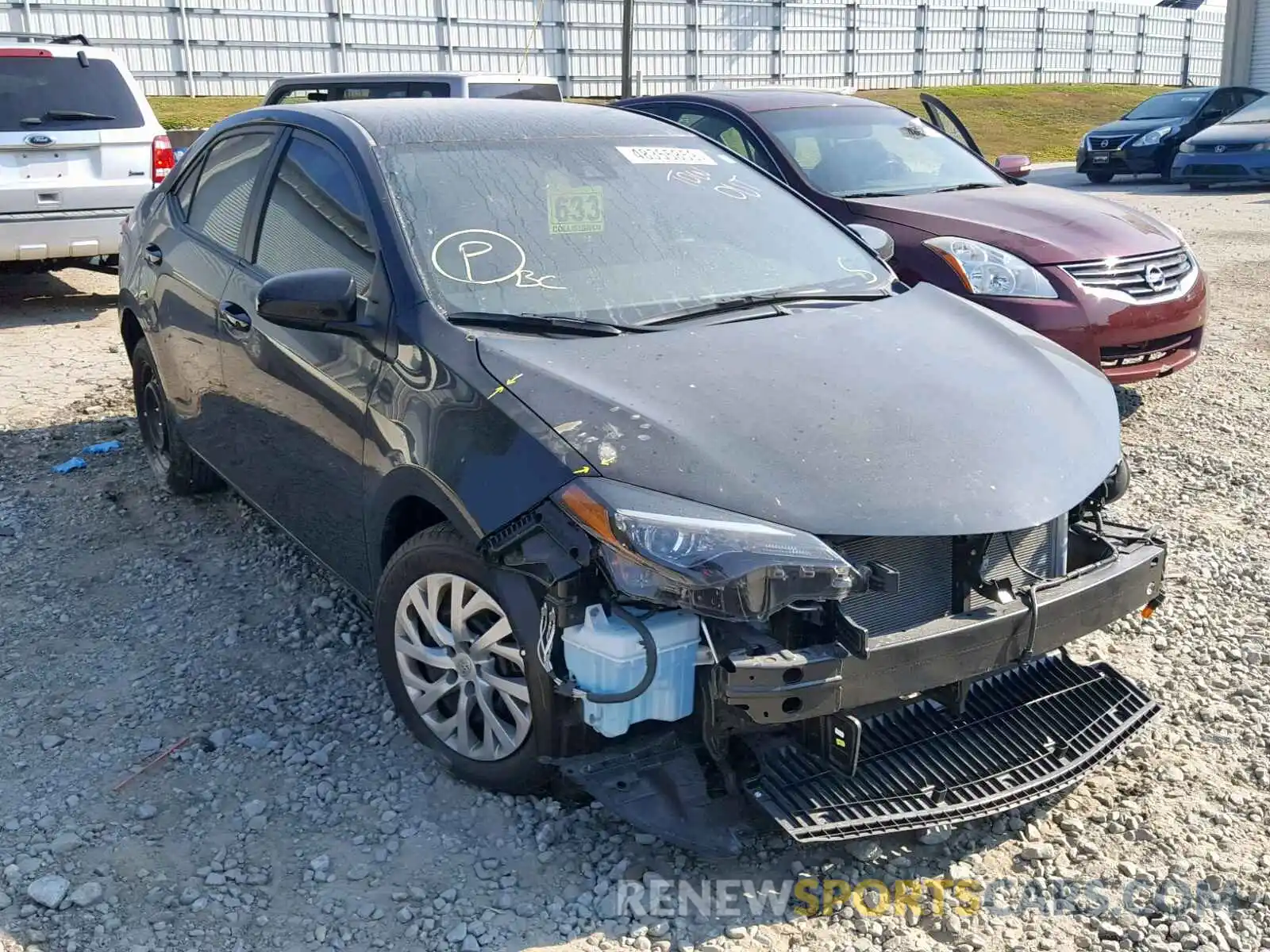 1 Photograph of a damaged car 2T1BURHE0KC207322 TOYOTA COROLLA 2019