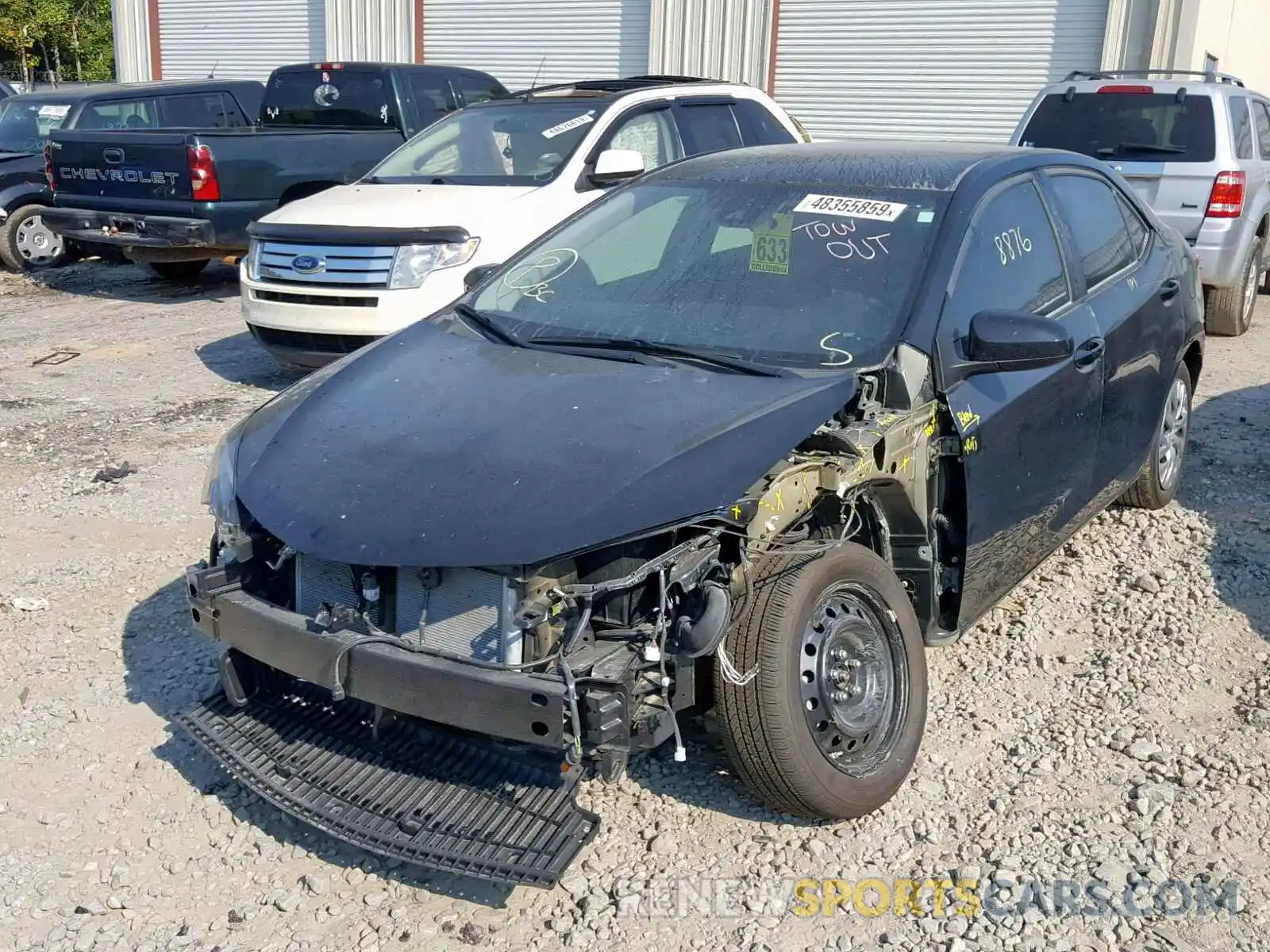 2 Photograph of a damaged car 2T1BURHE0KC207322 TOYOTA COROLLA 2019