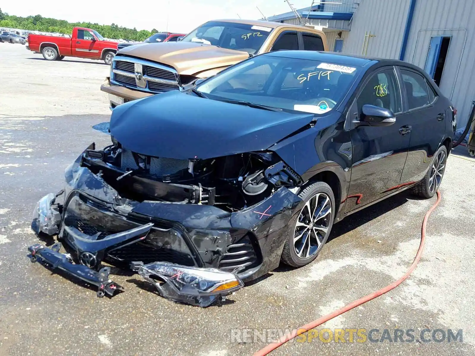 2 Photograph of a damaged car 2T1BURHE0KC207708 TOYOTA COROLLA 2019