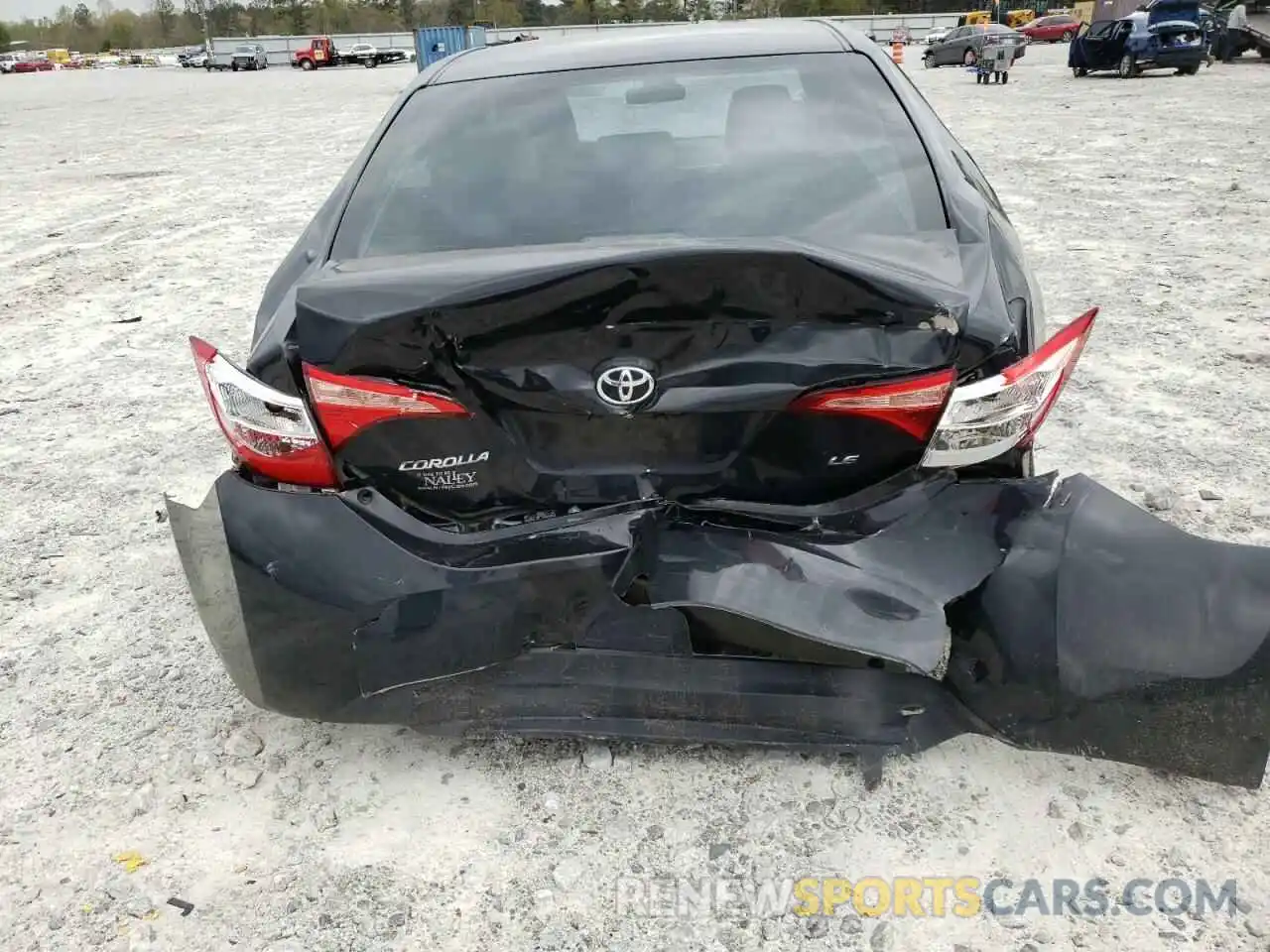 9 Photograph of a damaged car 2T1BURHE0KC207854 TOYOTA COROLLA 2019