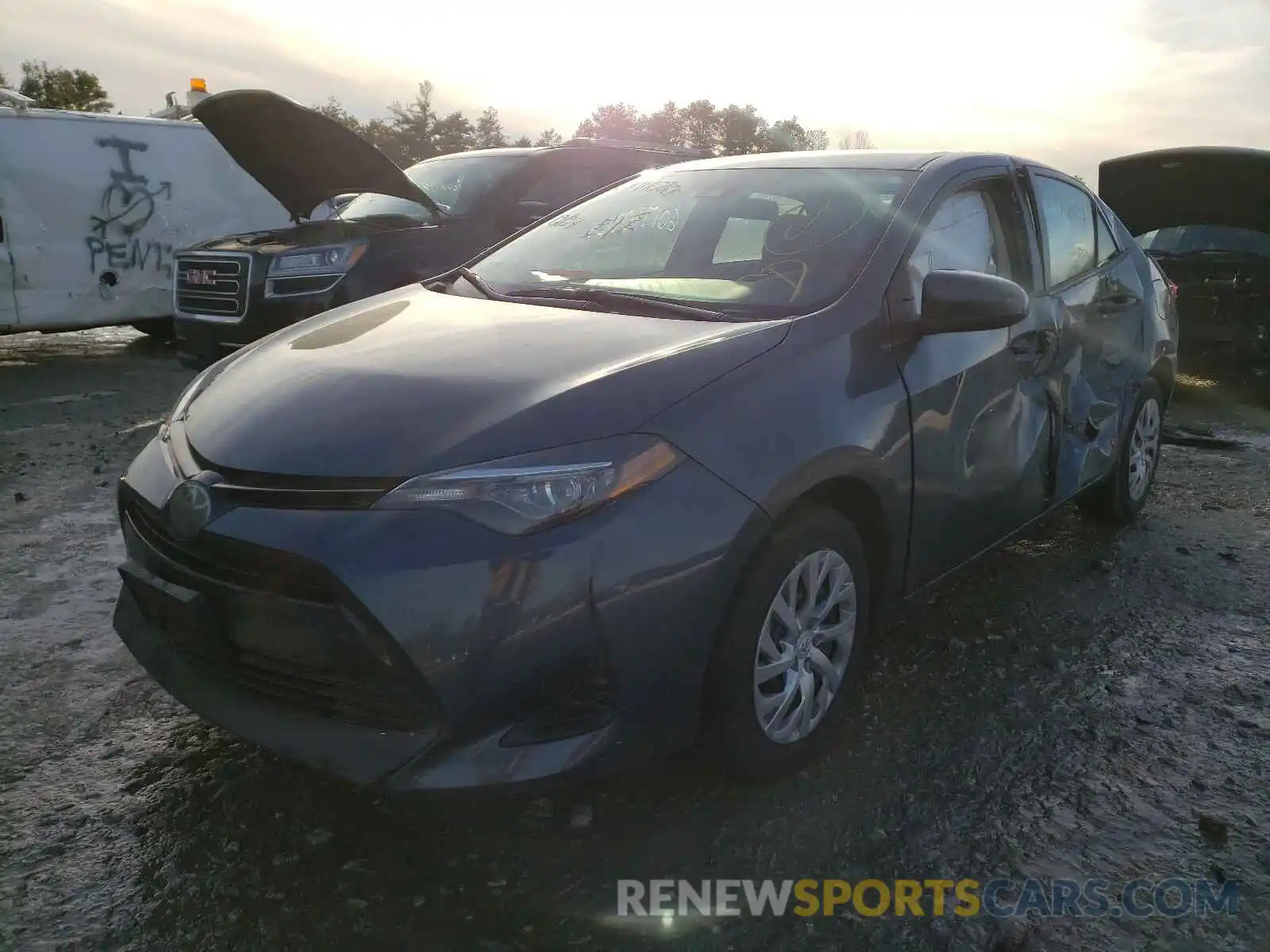 2 Photograph of a damaged car 2T1BURHE0KC208194 TOYOTA COROLLA 2019