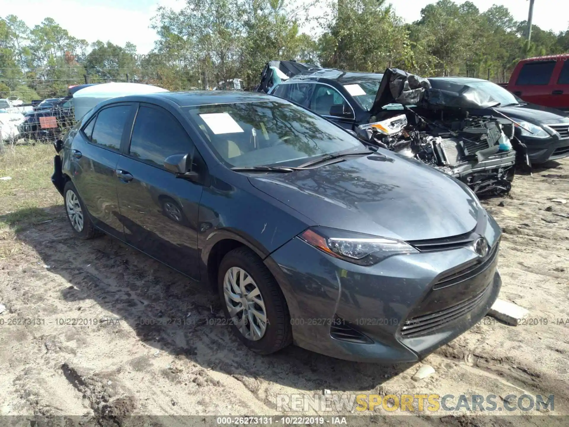 1 Photograph of a damaged car 2T1BURHE0KC209121 TOYOTA COROLLA 2019