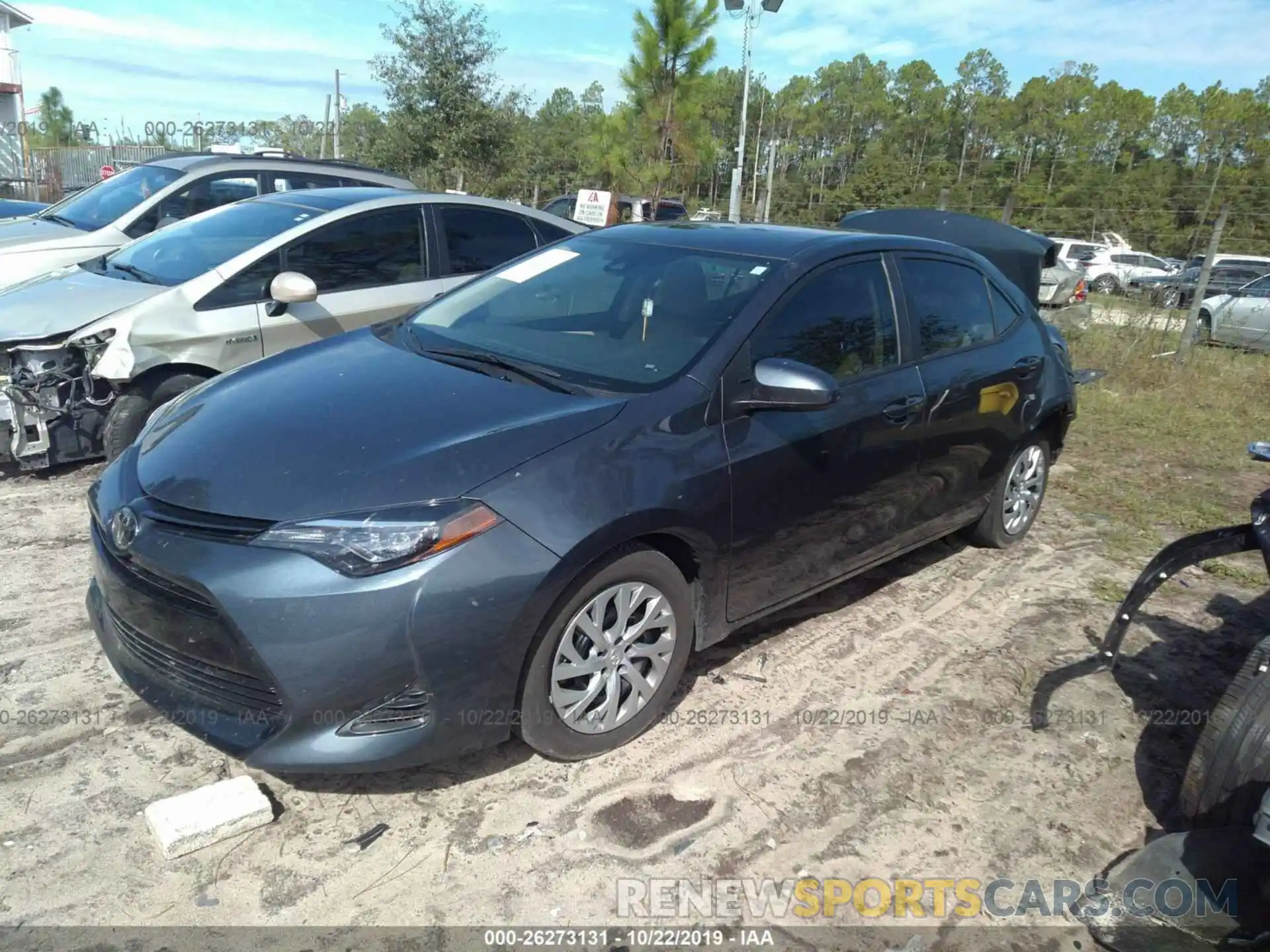 2 Photograph of a damaged car 2T1BURHE0KC209121 TOYOTA COROLLA 2019