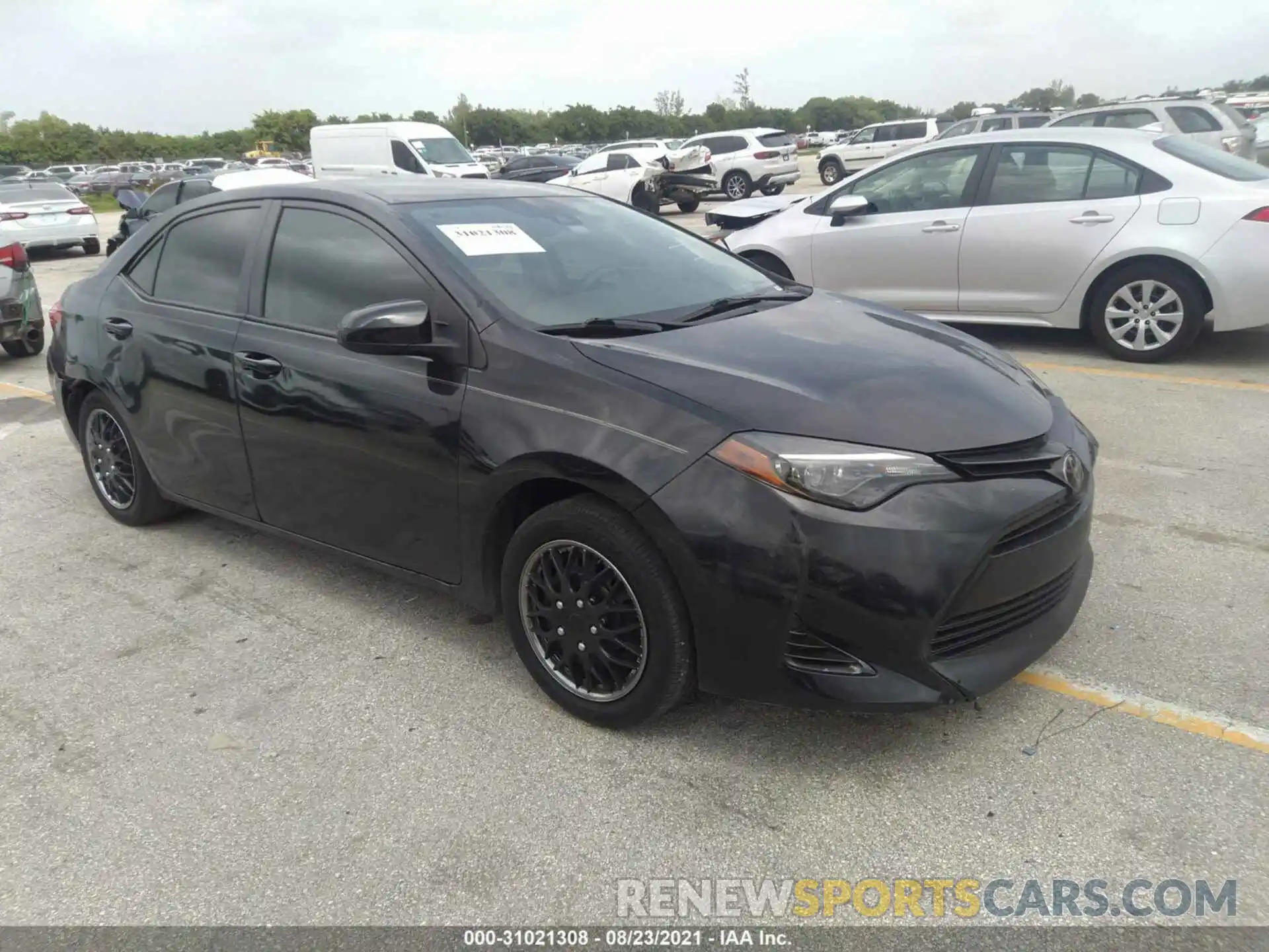 1 Photograph of a damaged car 2T1BURHE0KC209362 TOYOTA COROLLA 2019