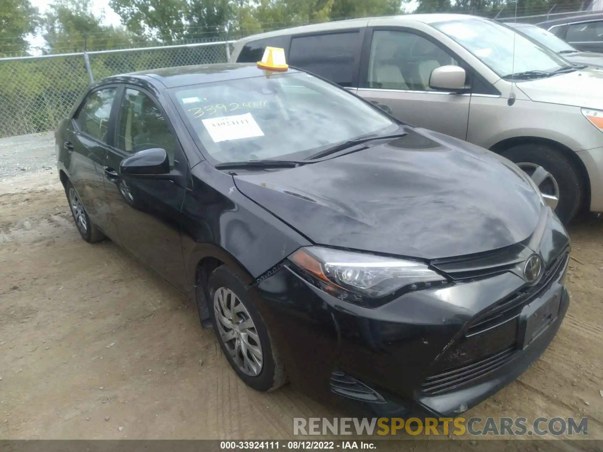 1 Photograph of a damaged car 2T1BURHE0KC209507 TOYOTA COROLLA 2019