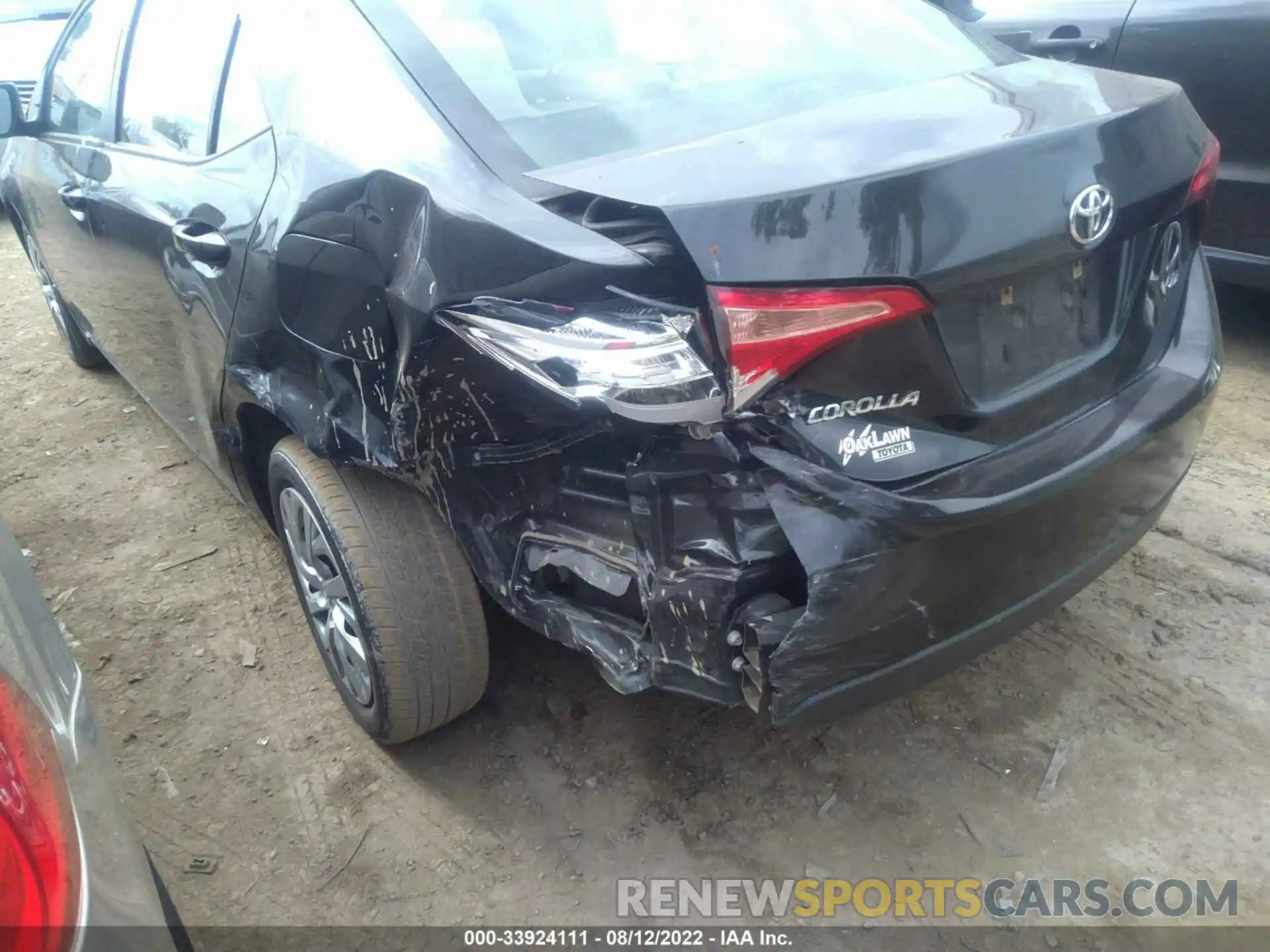 6 Photograph of a damaged car 2T1BURHE0KC209507 TOYOTA COROLLA 2019