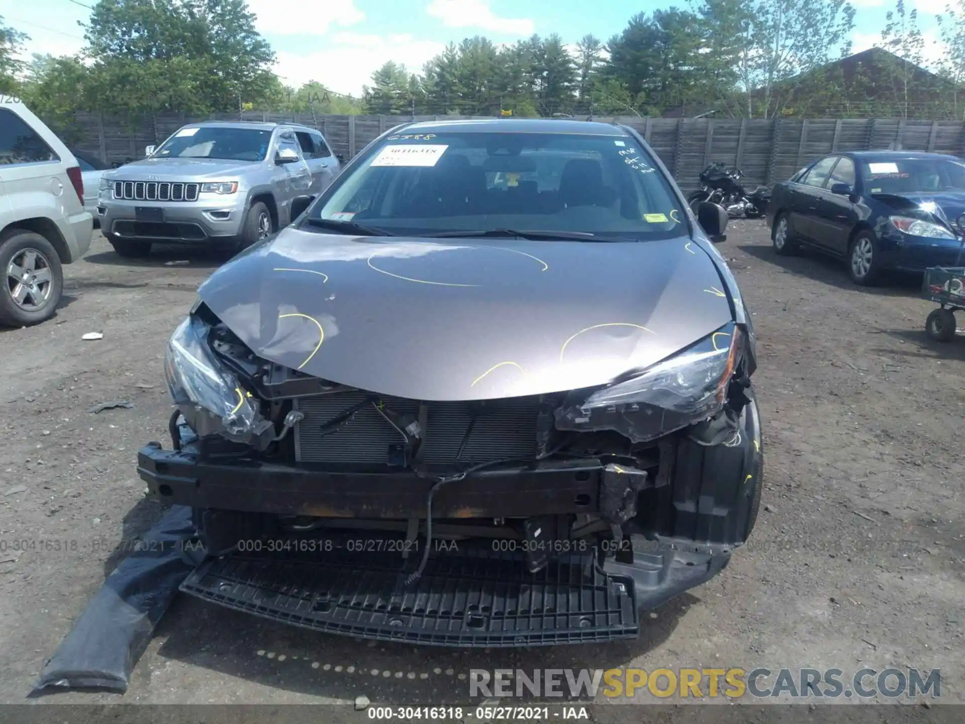 6 Photograph of a damaged car 2T1BURHE0KC210379 TOYOTA COROLLA 2019