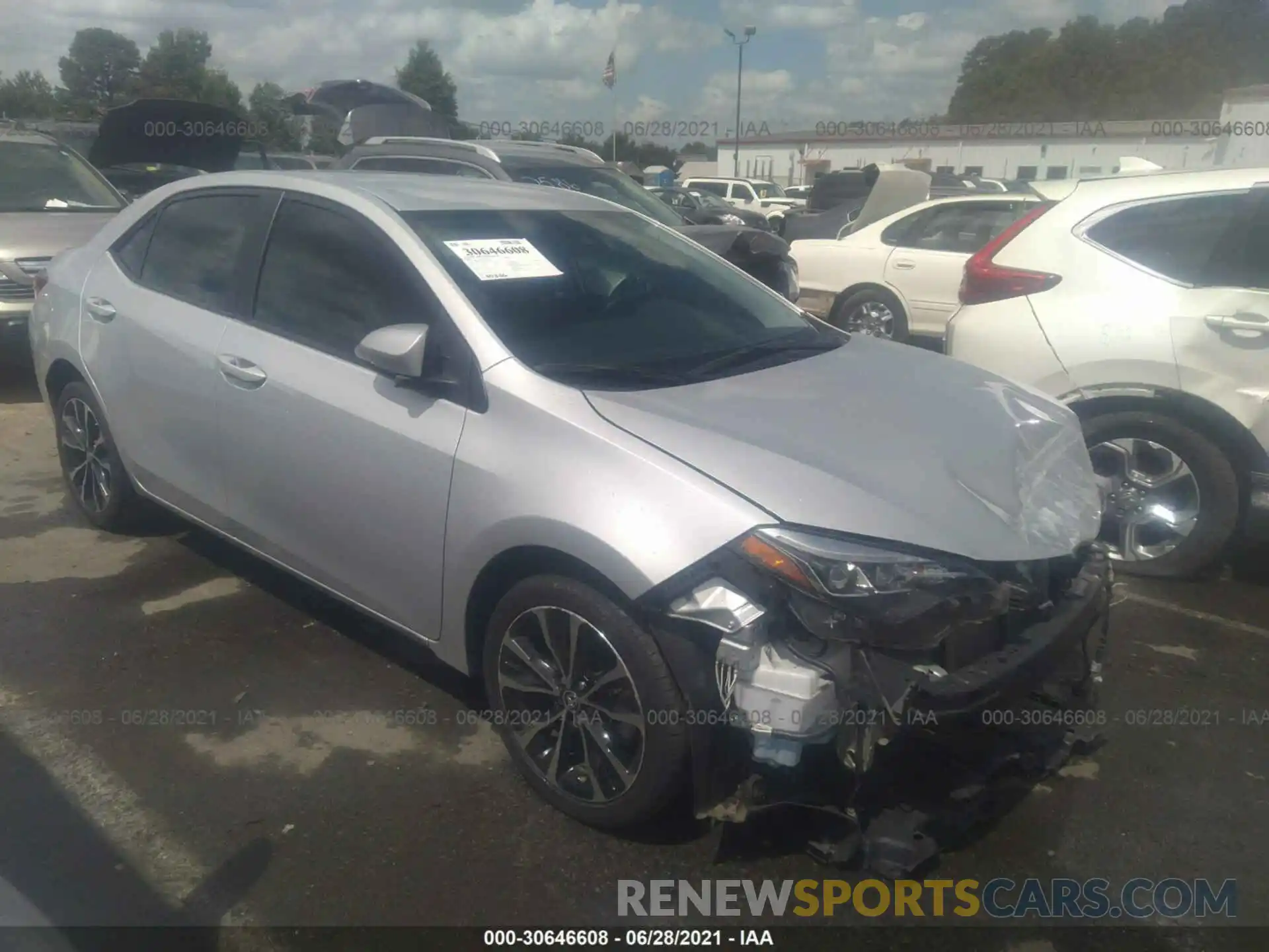 1 Photograph of a damaged car 2T1BURHE0KC210687 TOYOTA COROLLA 2019