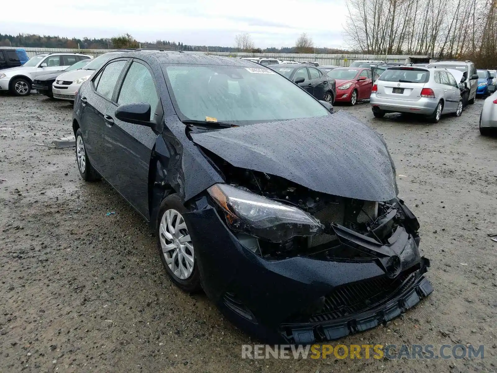 1 Photograph of a damaged car 2T1BURHE0KC210866 TOYOTA COROLLA 2019