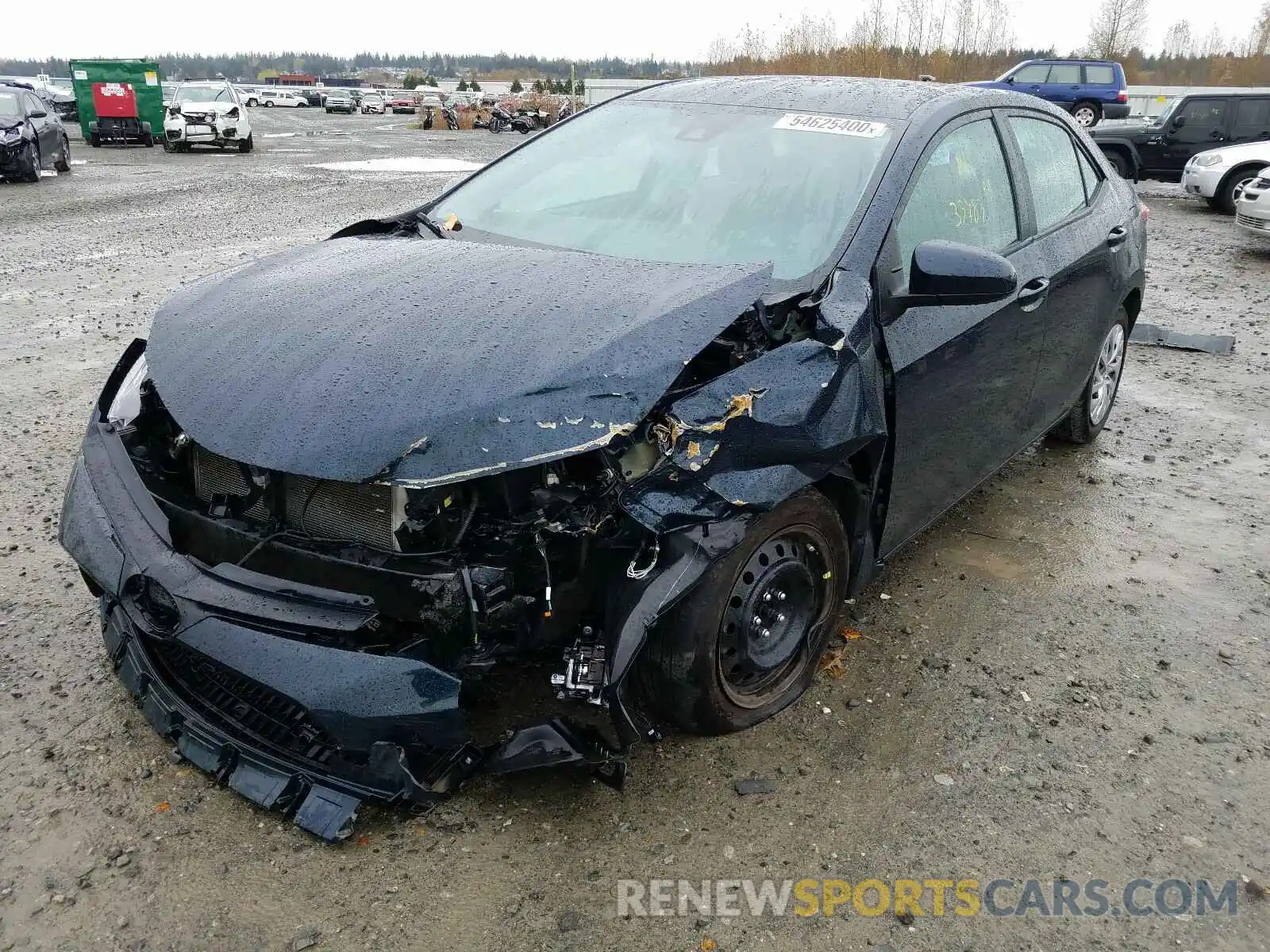 2 Photograph of a damaged car 2T1BURHE0KC210866 TOYOTA COROLLA 2019