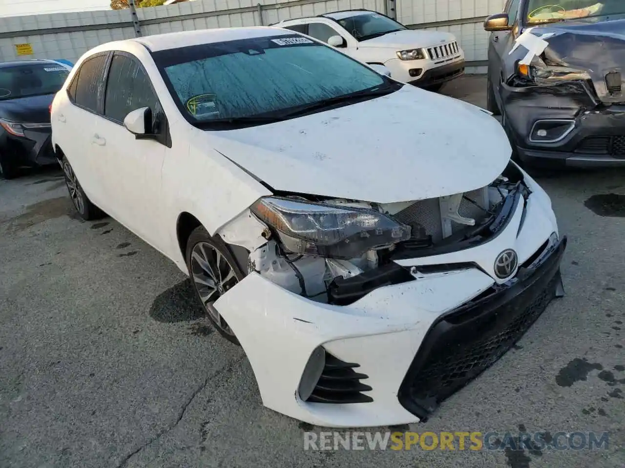 1 Photograph of a damaged car 2T1BURHE0KC210916 TOYOTA COROLLA 2019