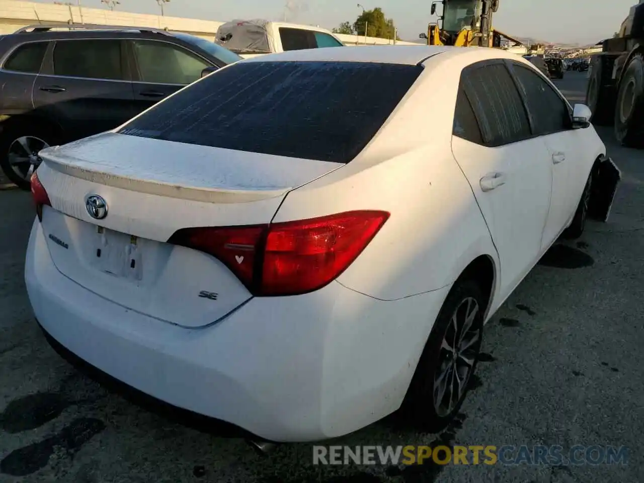 4 Photograph of a damaged car 2T1BURHE0KC210916 TOYOTA COROLLA 2019