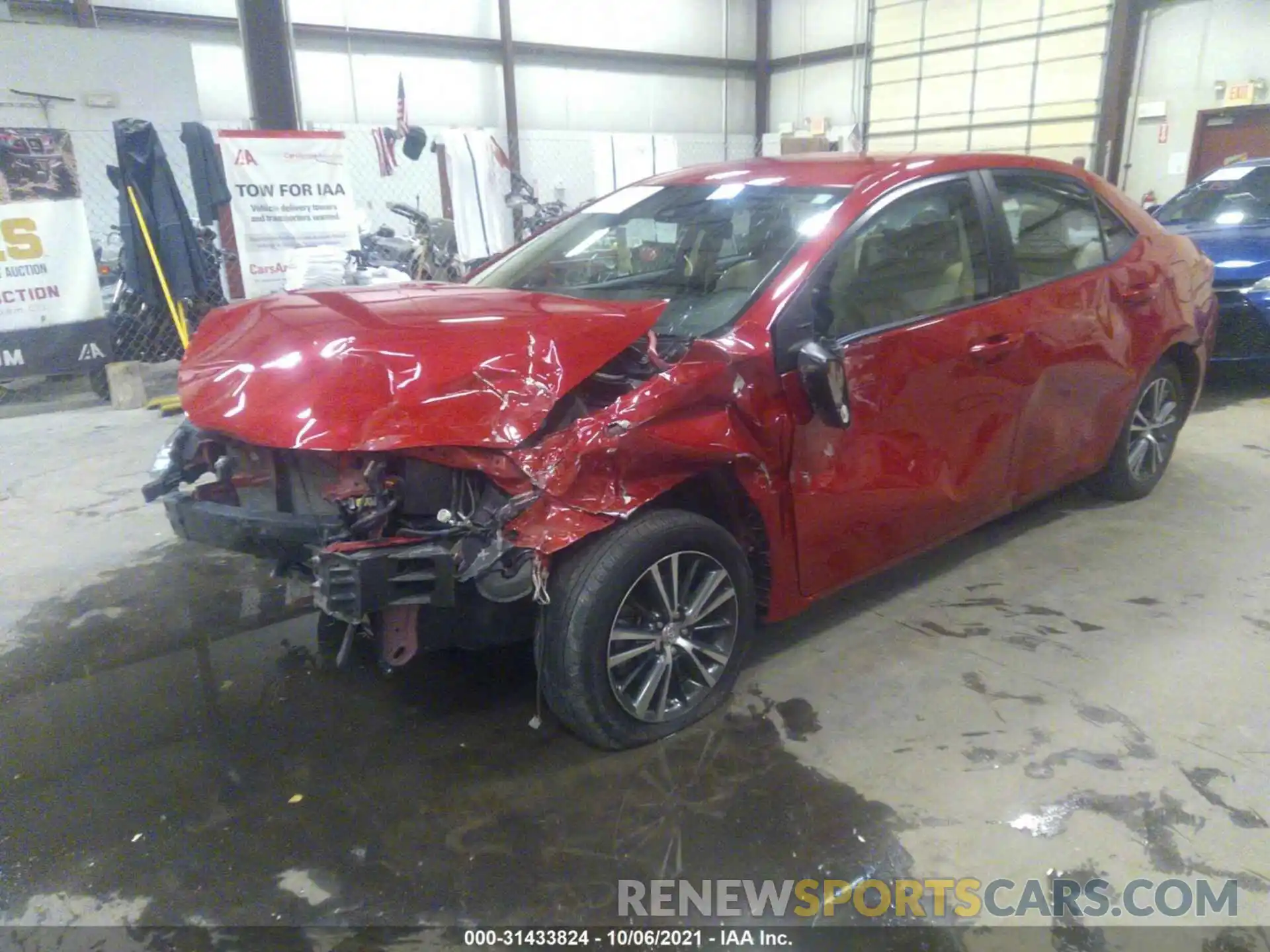 2 Photograph of a damaged car 2T1BURHE0KC211743 TOYOTA COROLLA 2019