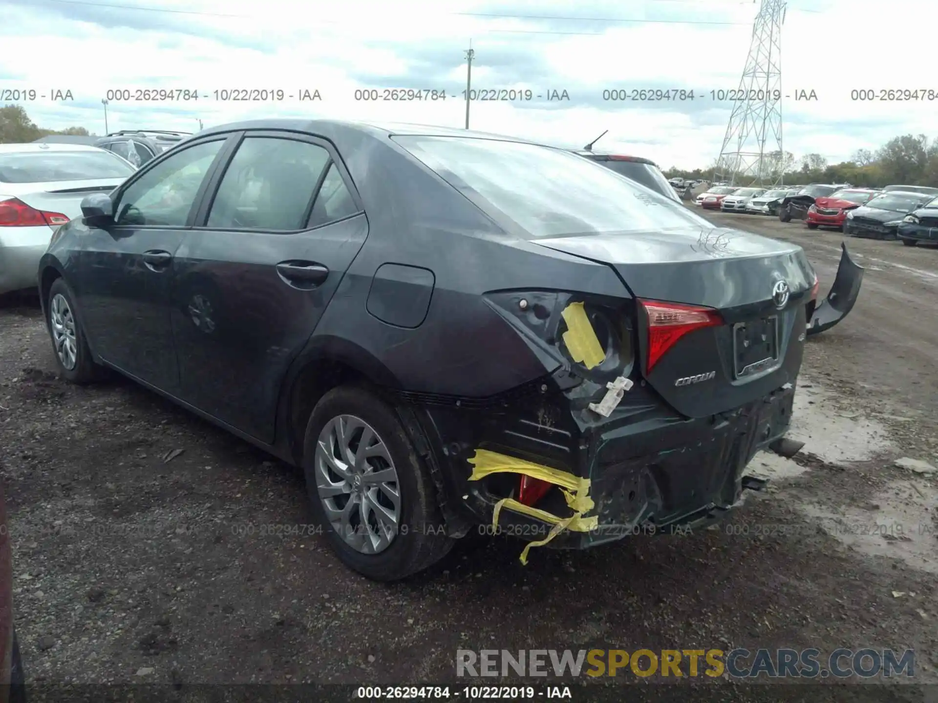 3 Photograph of a damaged car 2T1BURHE0KC211760 TOYOTA COROLLA 2019