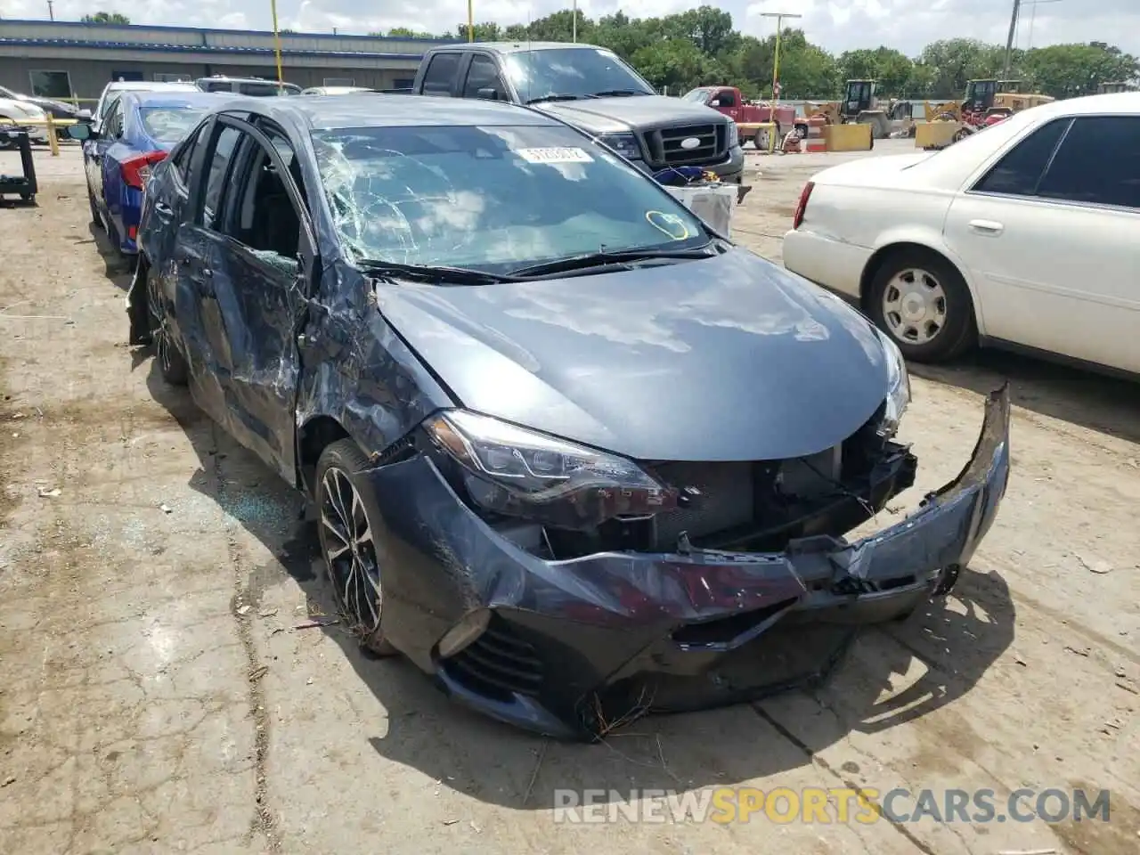 1 Photograph of a damaged car 2T1BURHE0KC211869 TOYOTA COROLLA 2019