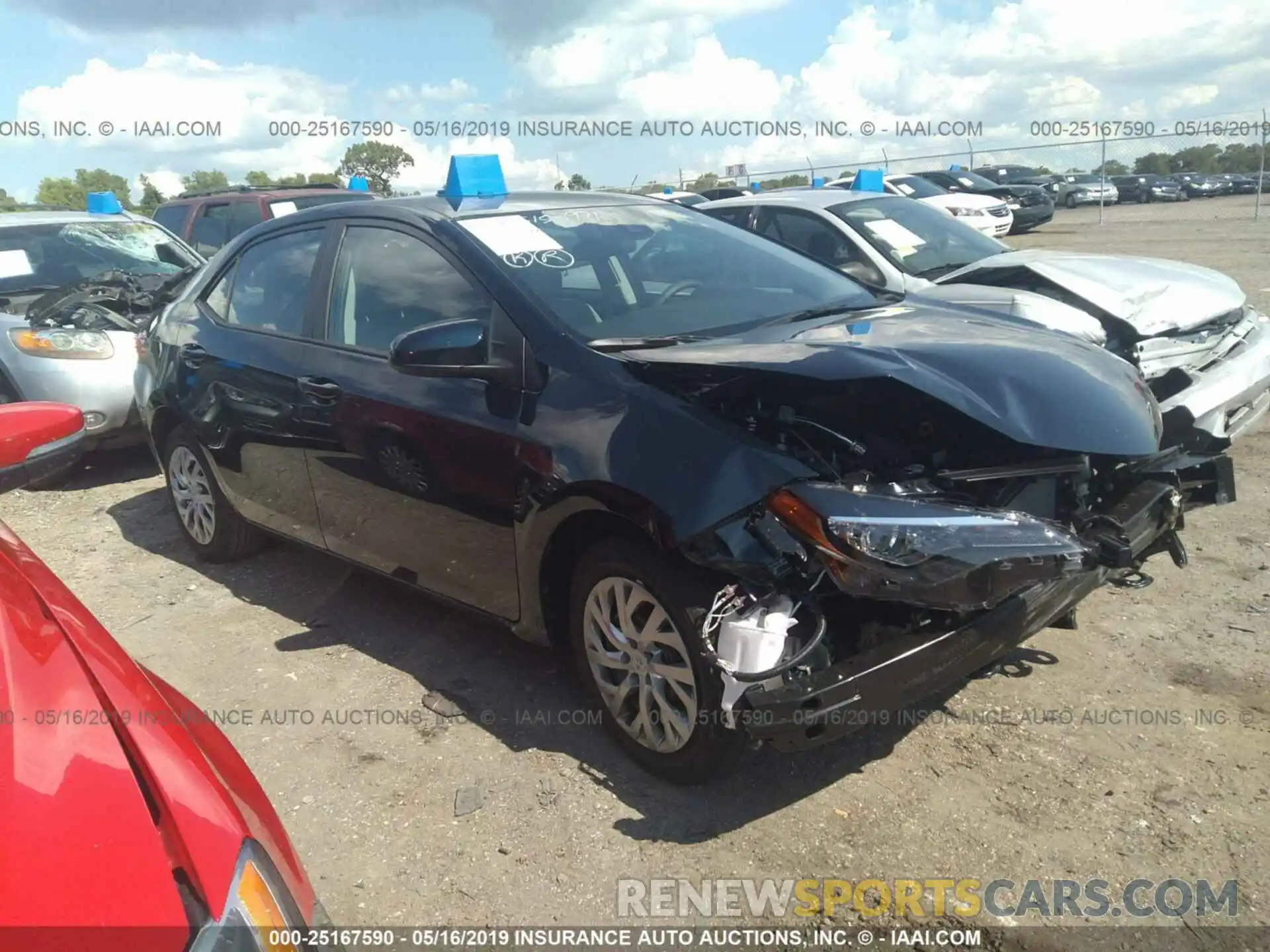 1 Photograph of a damaged car 2T1BURHE0KC212150 TOYOTA COROLLA 2019