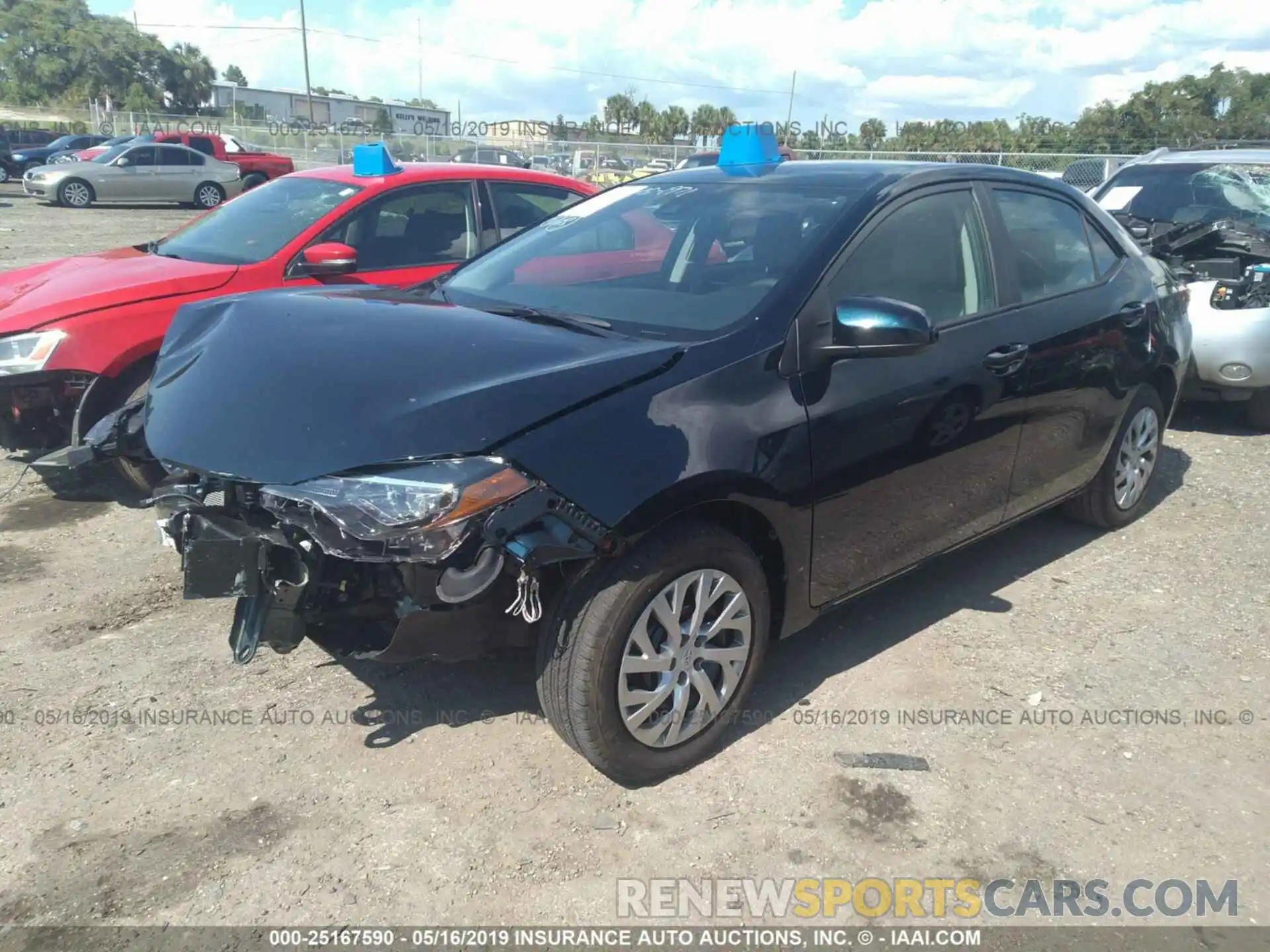 2 Photograph of a damaged car 2T1BURHE0KC212150 TOYOTA COROLLA 2019