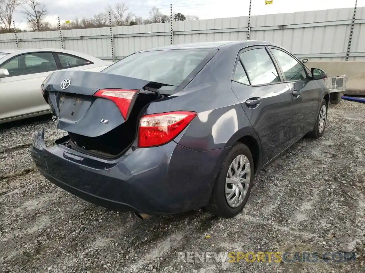 4 Photograph of a damaged car 2T1BURHE0KC212942 TOYOTA COROLLA 2019