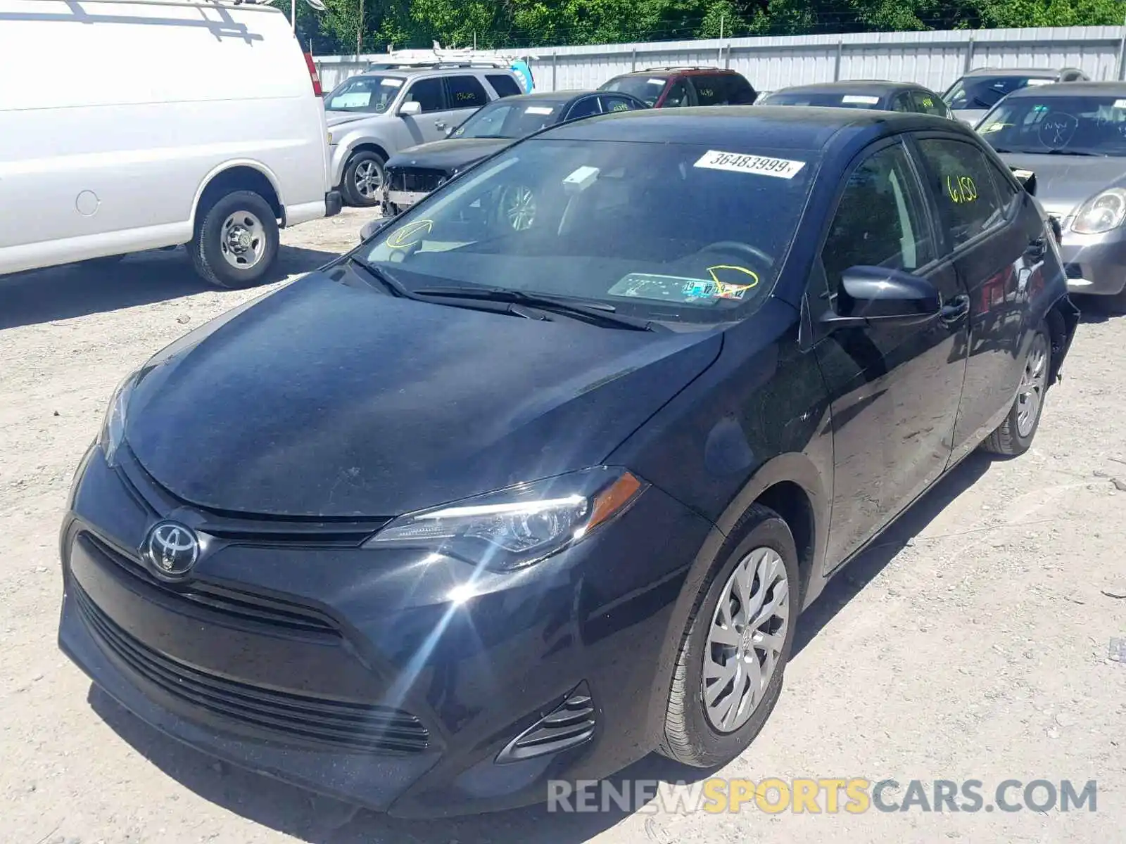 2 Photograph of a damaged car 2T1BURHE0KC213041 TOYOTA COROLLA 2019