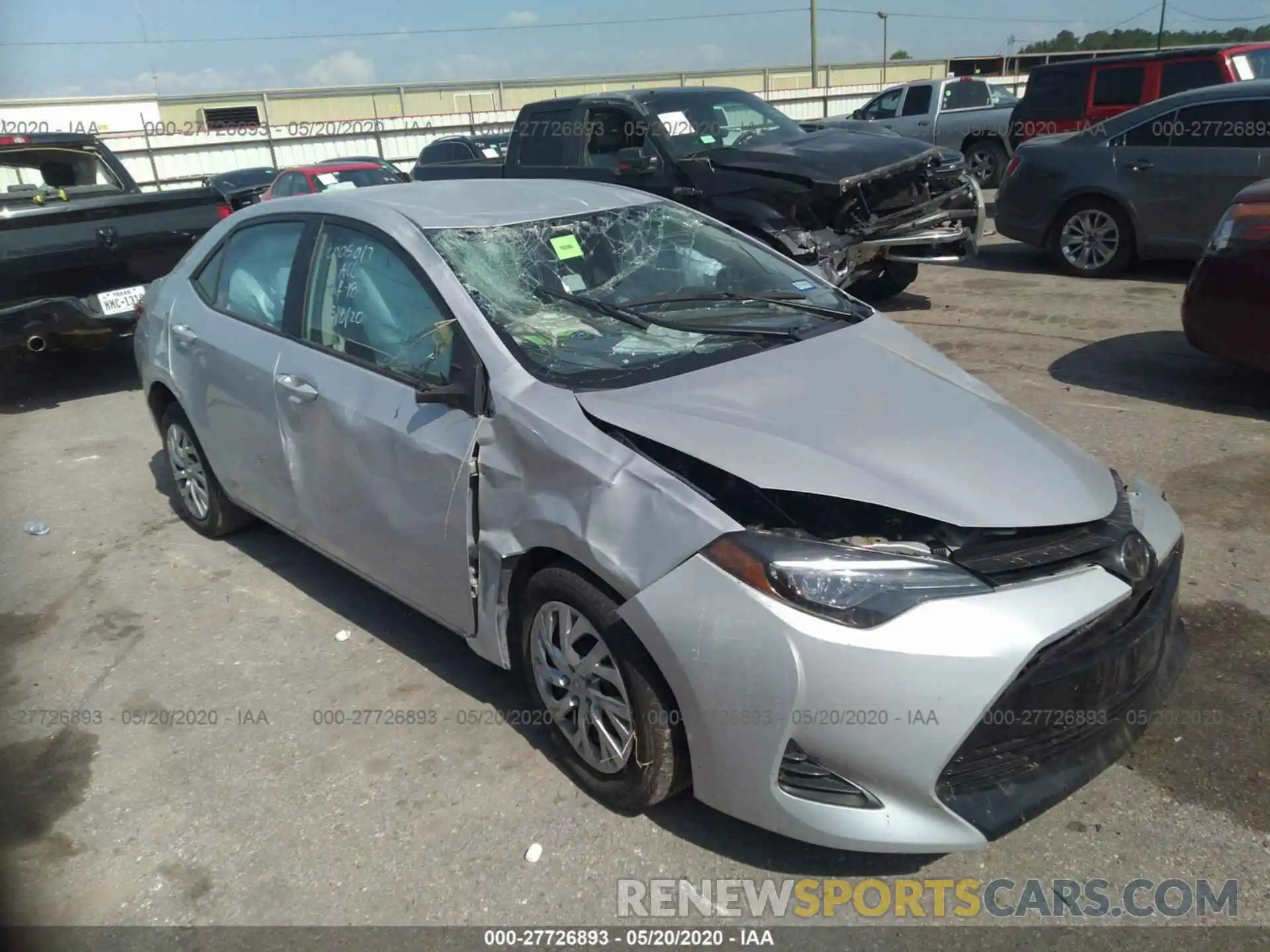 1 Photograph of a damaged car 2T1BURHE0KC213265 TOYOTA COROLLA 2019