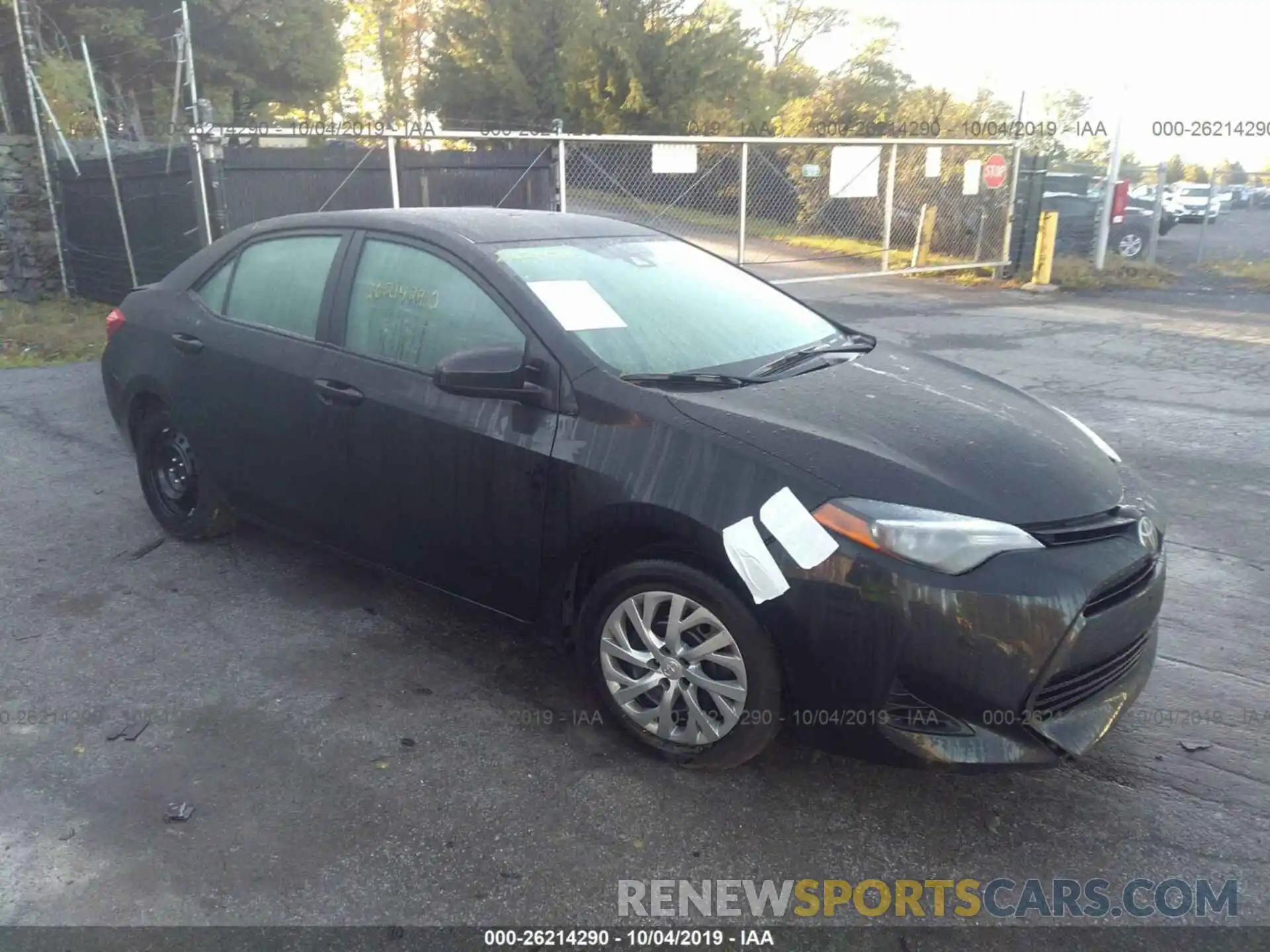 1 Photograph of a damaged car 2T1BURHE0KC213296 TOYOTA COROLLA 2019