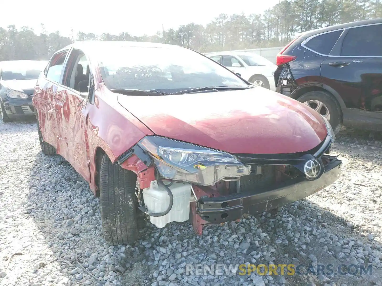 1 Photograph of a damaged car 2T1BURHE0KC213668 TOYOTA COROLLA 2019