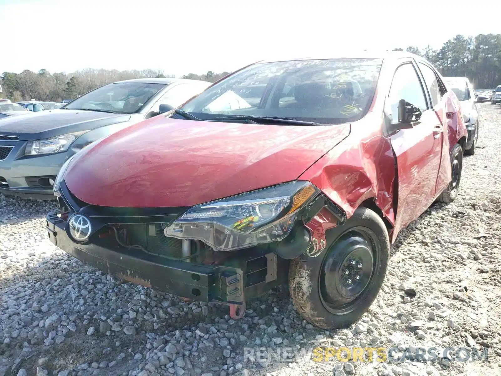 2 Photograph of a damaged car 2T1BURHE0KC213668 TOYOTA COROLLA 2019