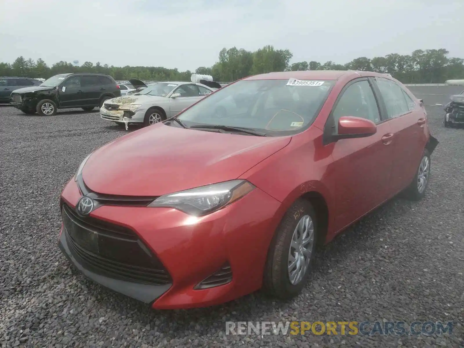 2 Photograph of a damaged car 2T1BURHE0KC214061 TOYOTA COROLLA 2019